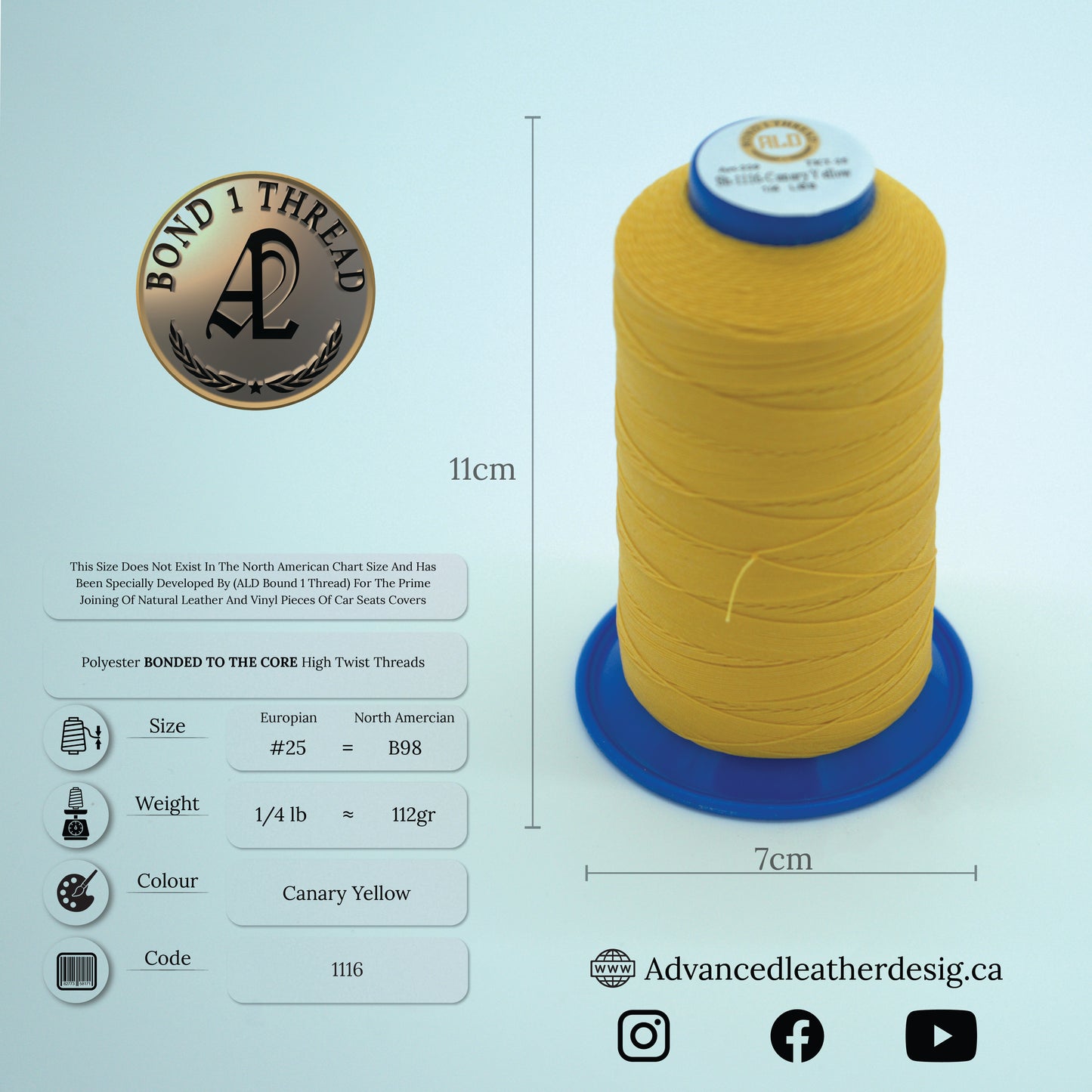 Thread 1/4 LB #25 = B100