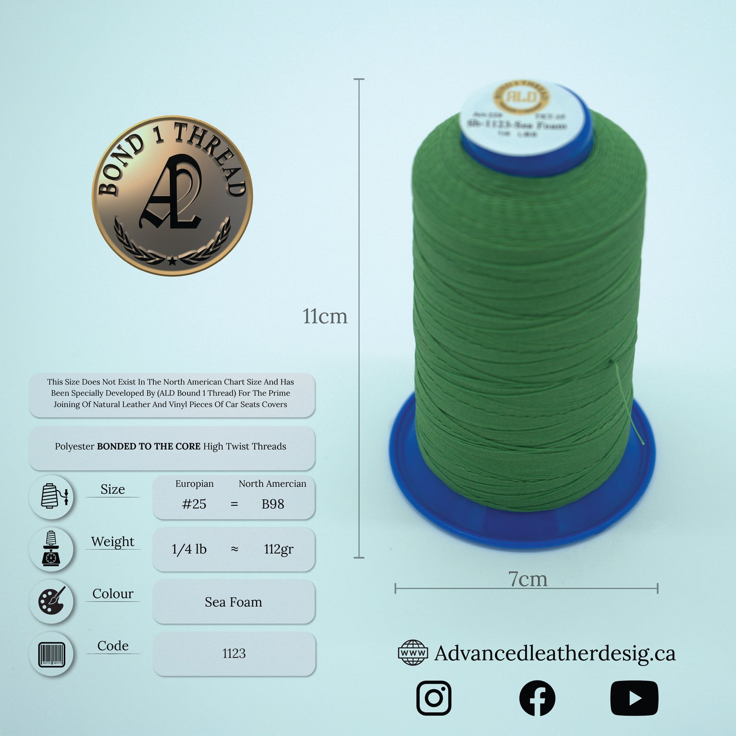 Thread 1/4 LB #25 = B100