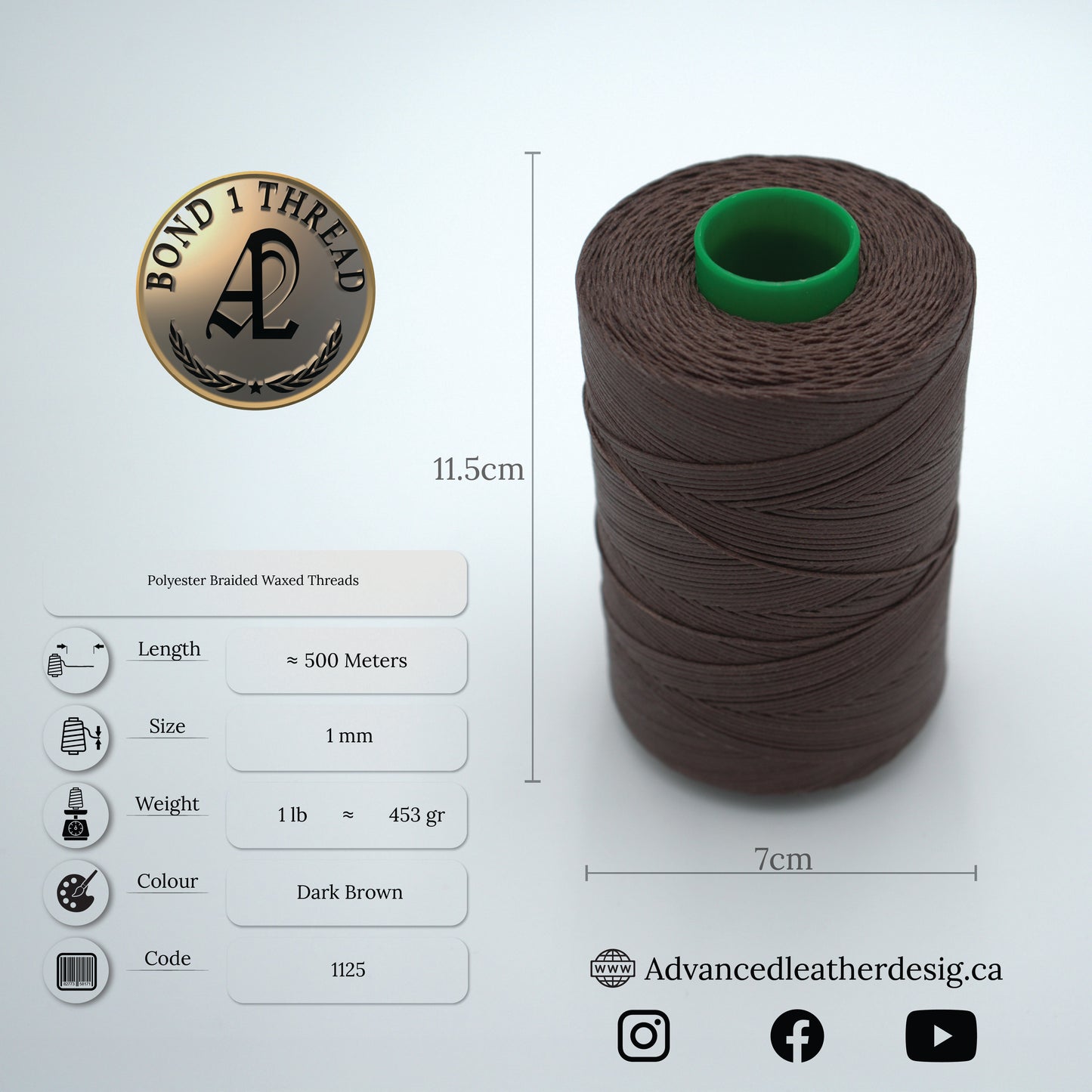Premium Braided Polyester Waxed Threads