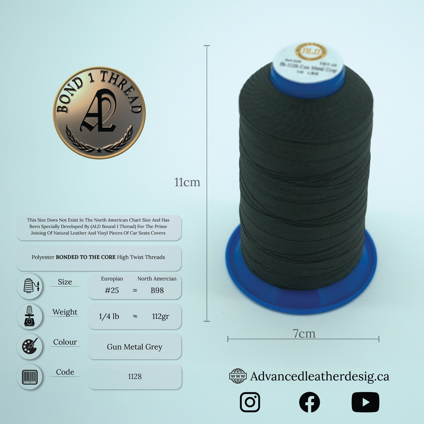 Thread 1/4 LB #25 = B100