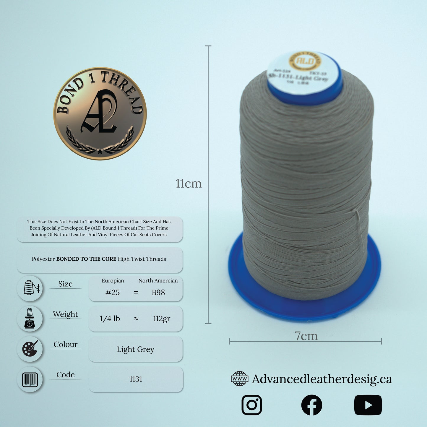Thread 1/4 LB #25 = B100