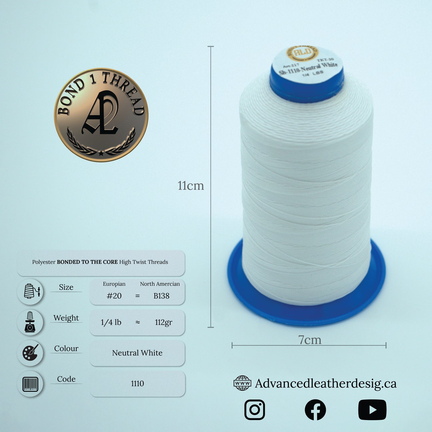 Thread 1/4 LB     #20 = B138