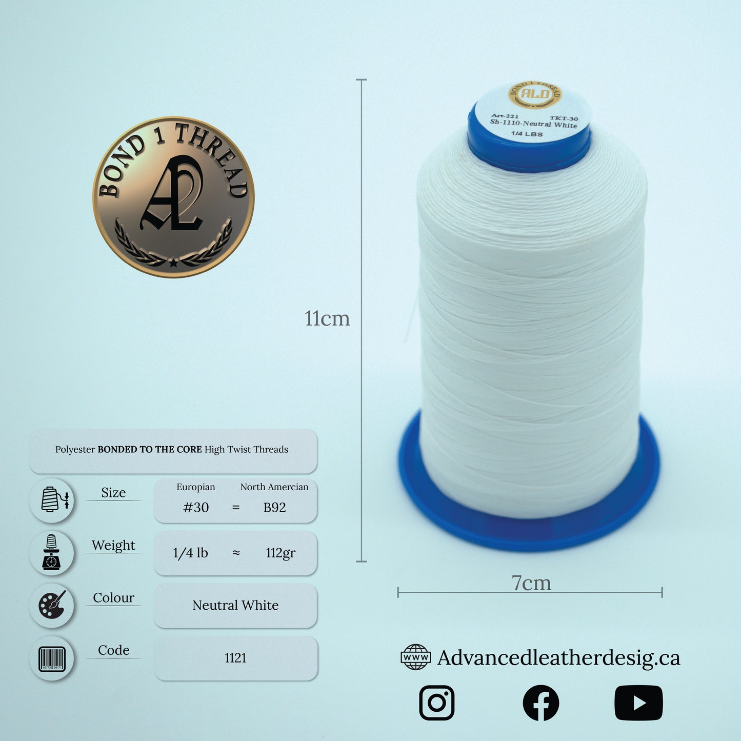 Thread 1/4 LB     #30 = B92