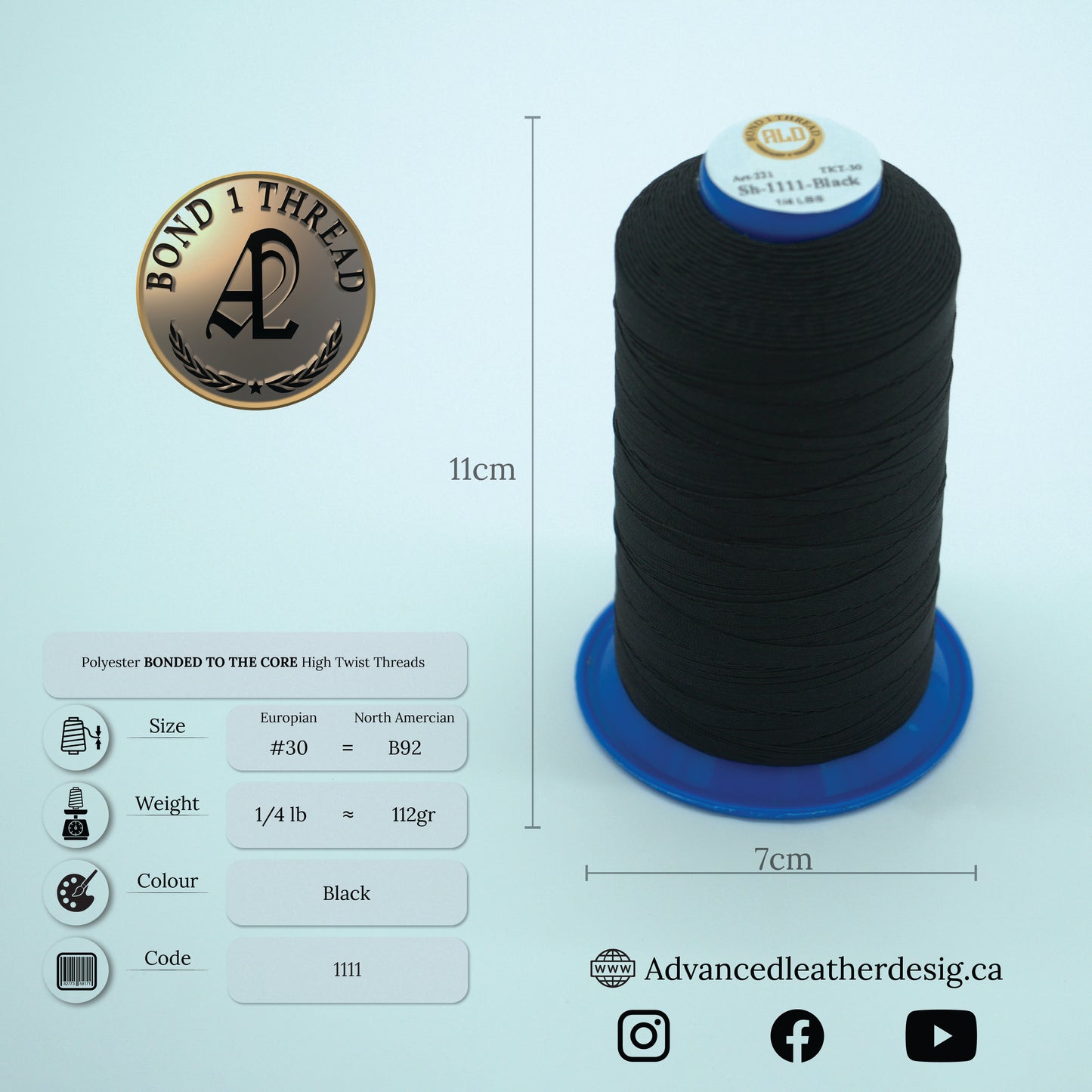 Thread 1/4 LB     #30 = B92