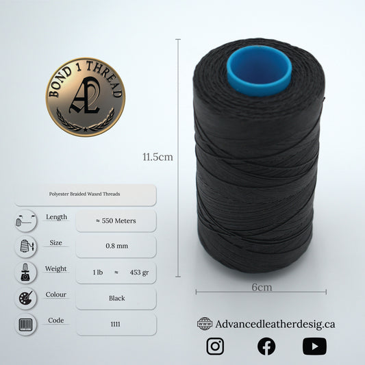 Premium Braided Polyester Waxed Threads