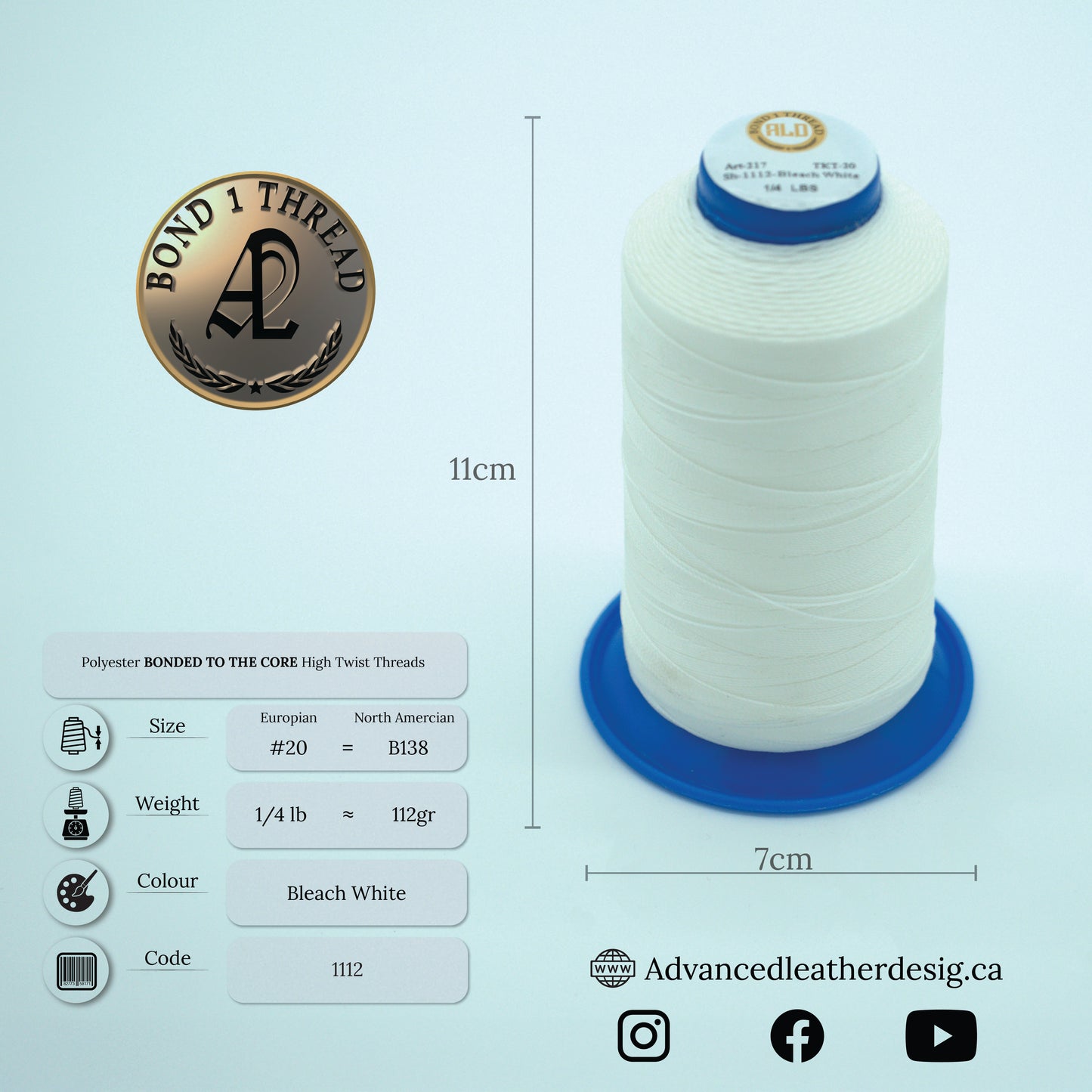 Thread 1/4 LB     #20 = B138