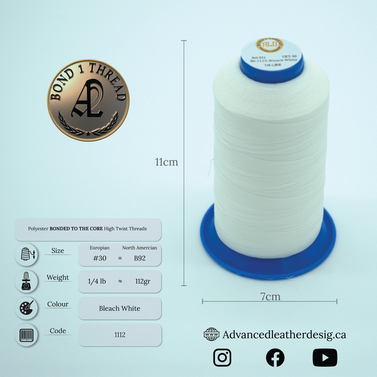 Thread 1/4 LB     #30 = B92