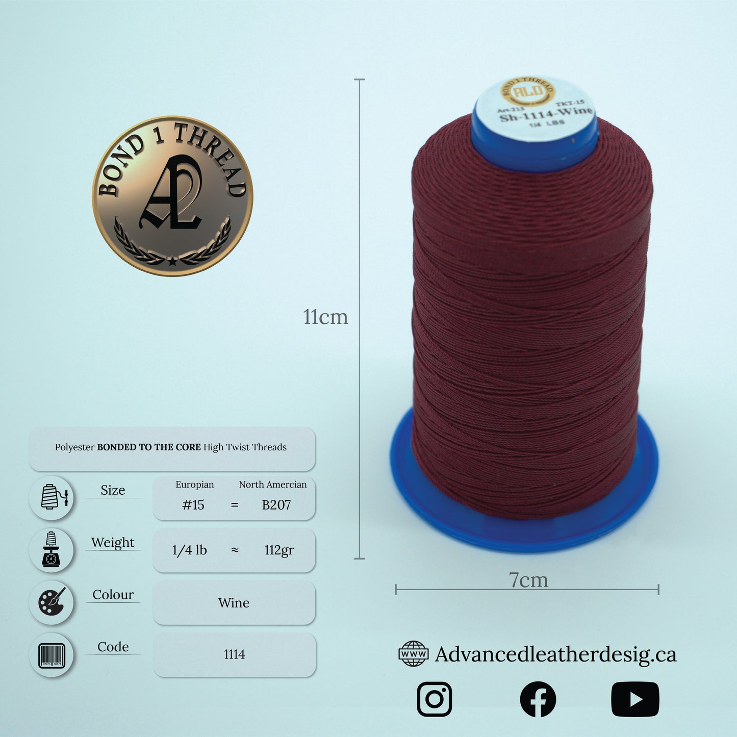 Thread 1/4 LB     #15 = B207