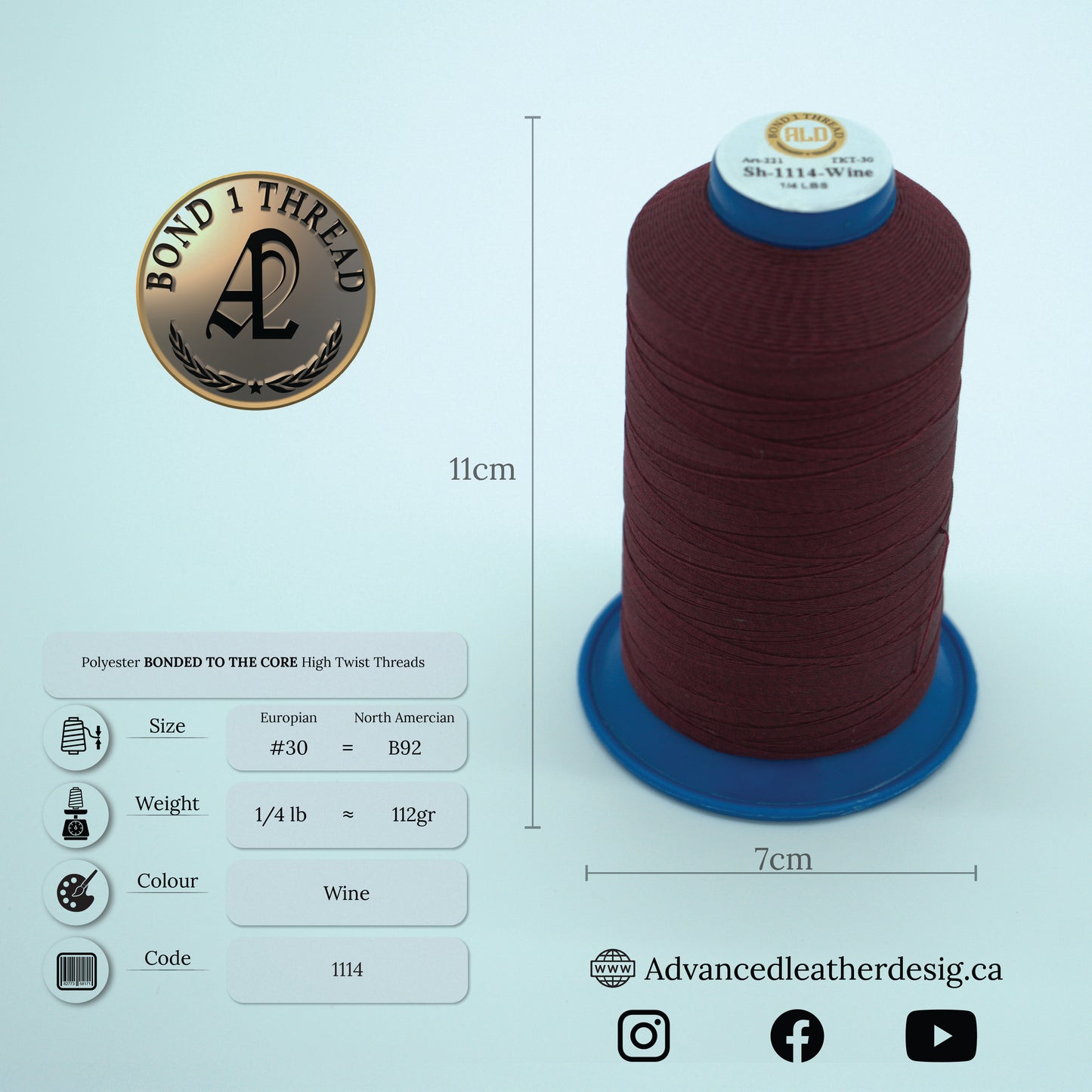 Thread 1/4 LB     #30 = B92