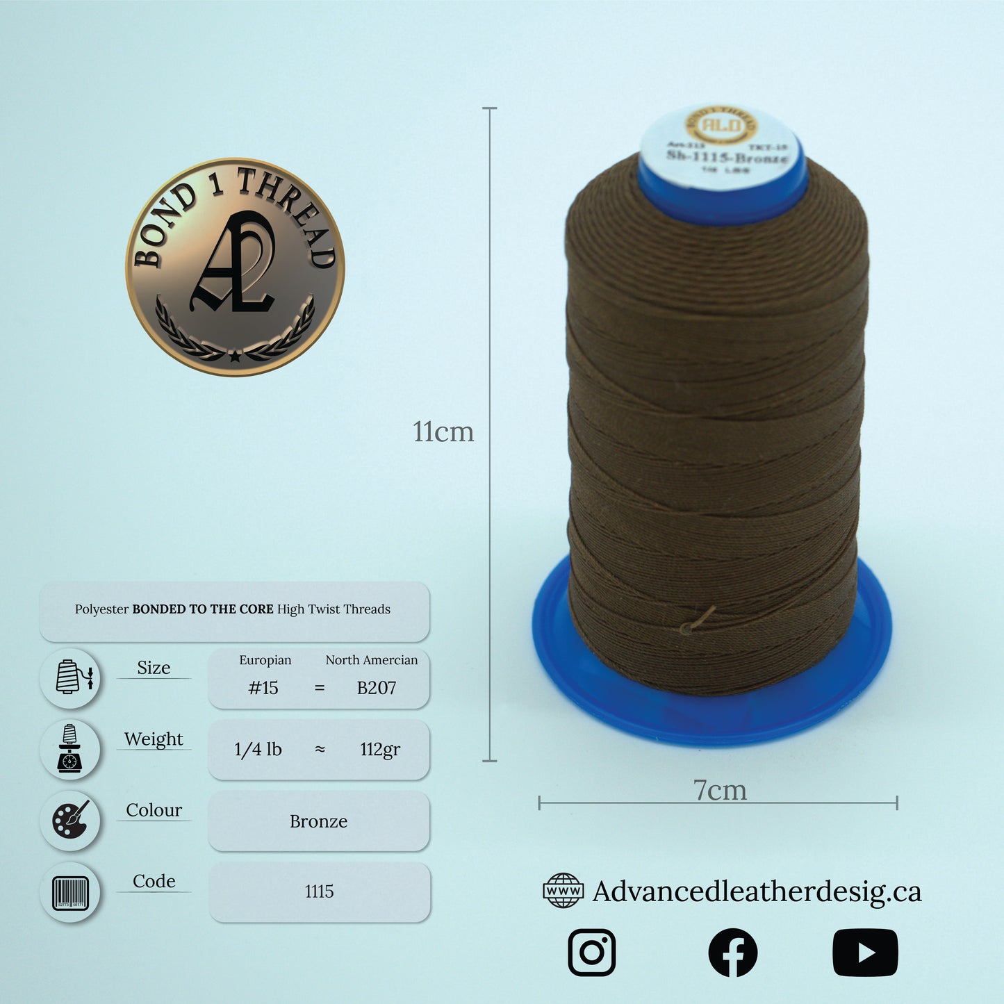 Thread 1/4 LB     #15 = B207