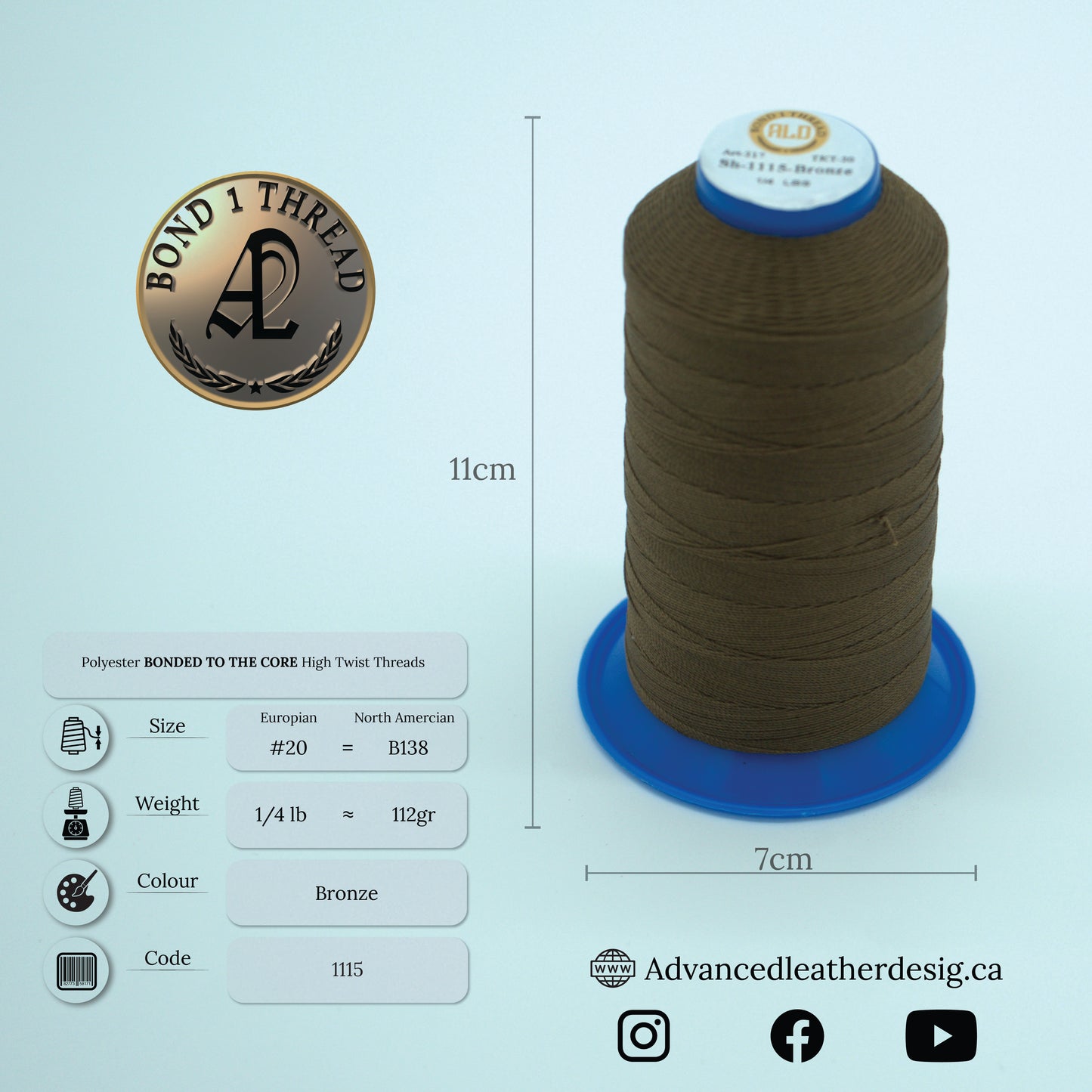 Thread 1/4 LB     #20 = B138