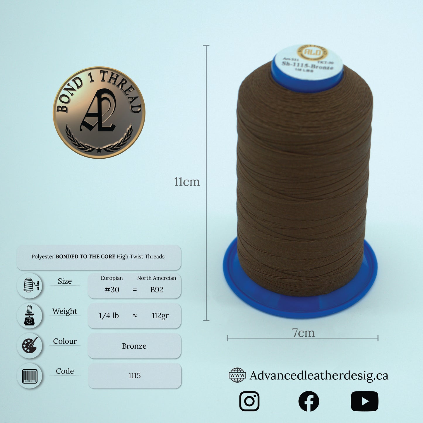 Thread 1/4 LB     #30 = B92