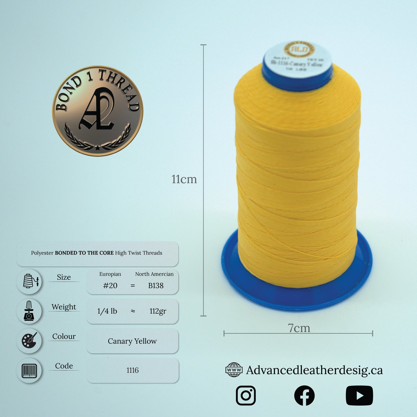 Thread 1/4 LB     #20 = B138