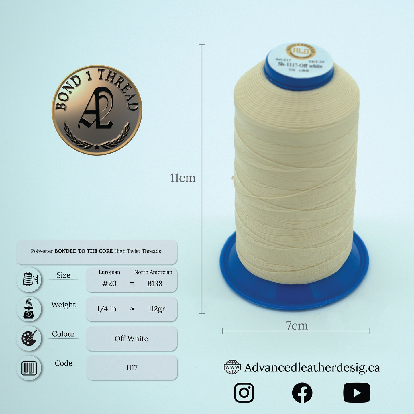 Thread 1/4 LB     #20 = B138