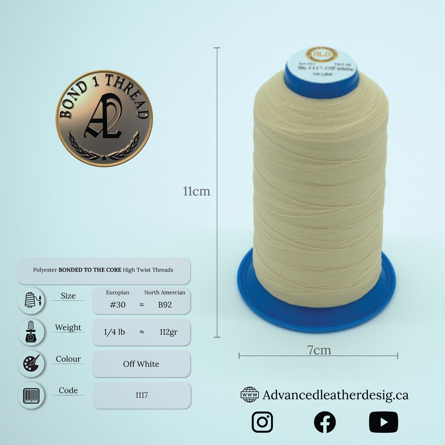 Thread 1/4 LB     #30 = B92