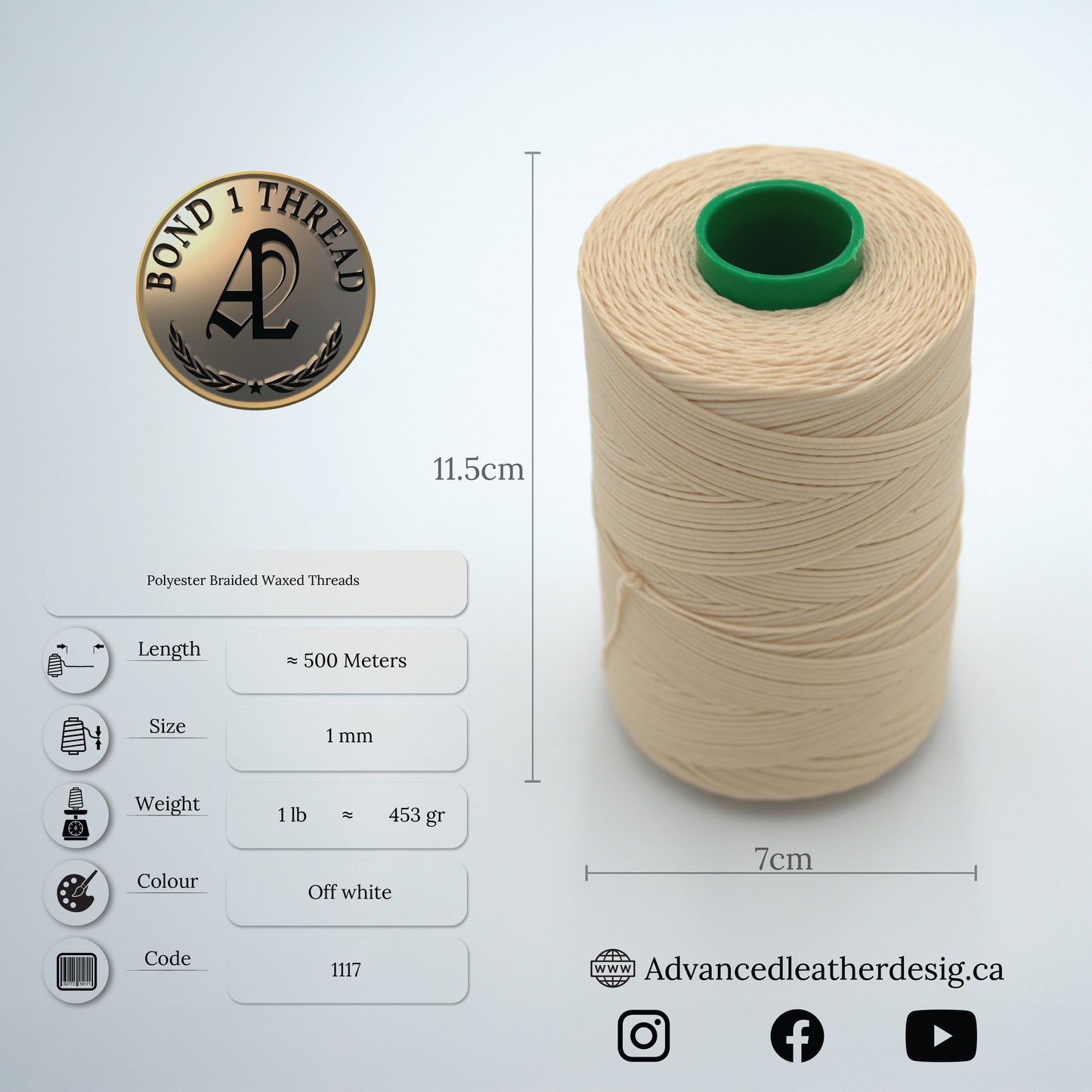 Premium Braided Polyester Waxed Threads