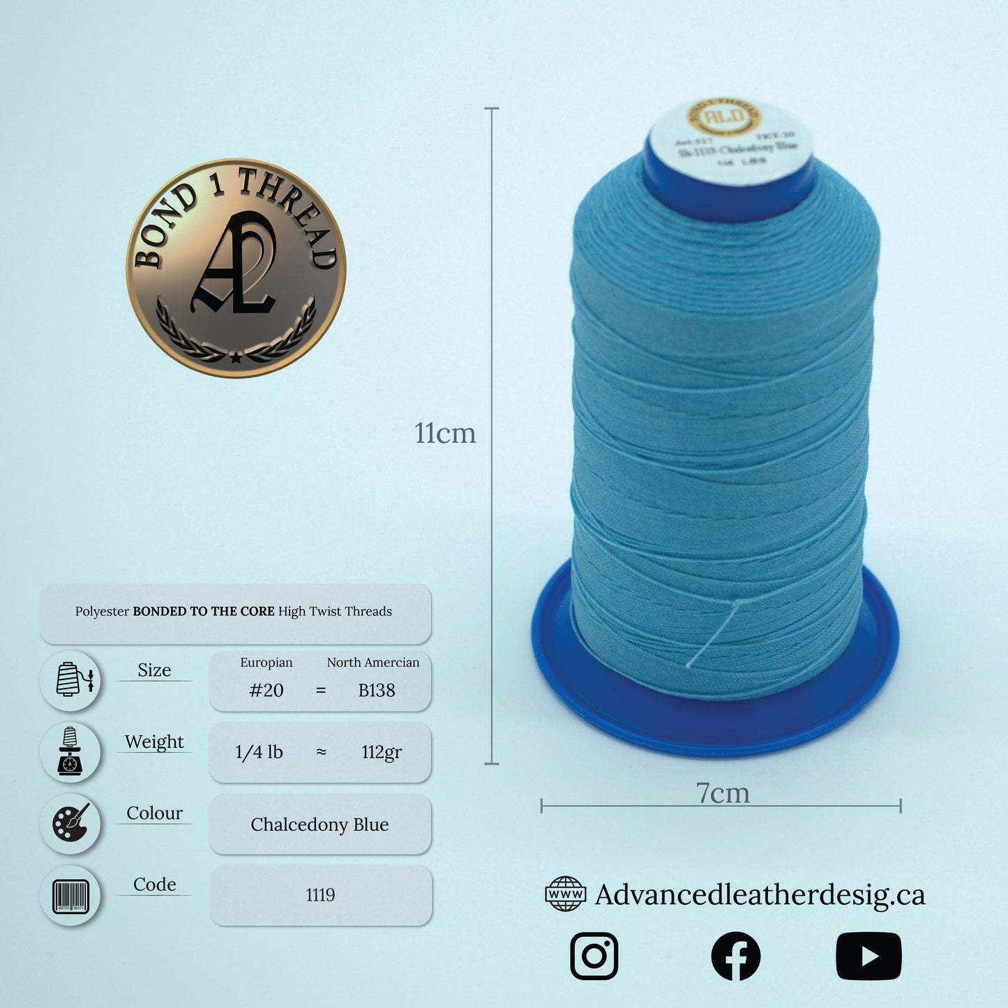 Thread 1/4 LB     #20 = B138