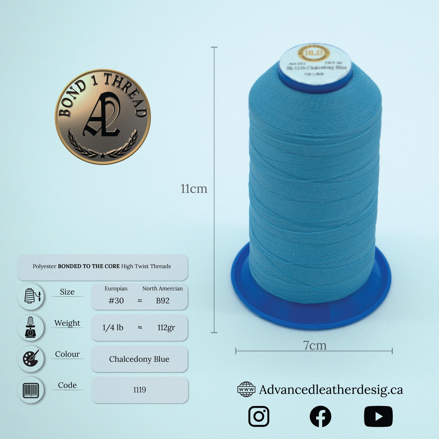 Thread 1/4 LB     #30 = B92