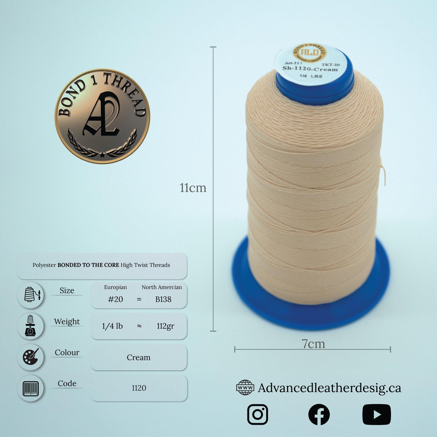 Thread 1/4 LB     #20 = B138