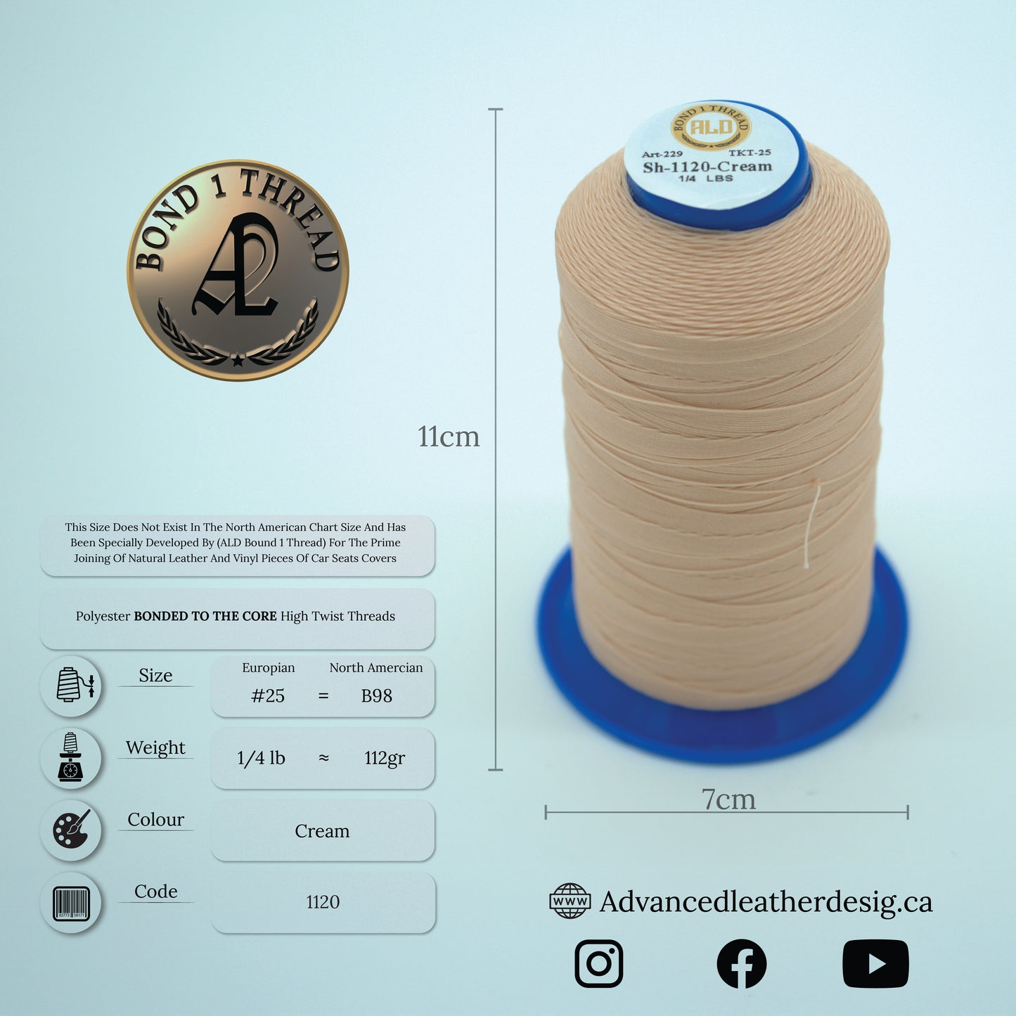 Thread 1/4 LB     #25 = B100
