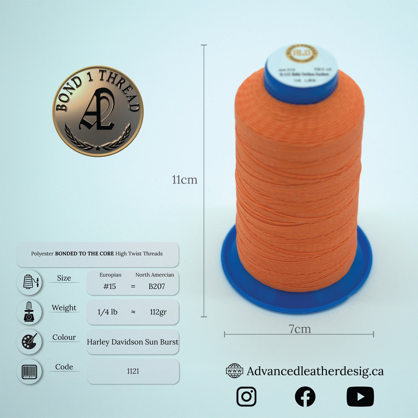 Thread 1/4 LB     #15 = B207