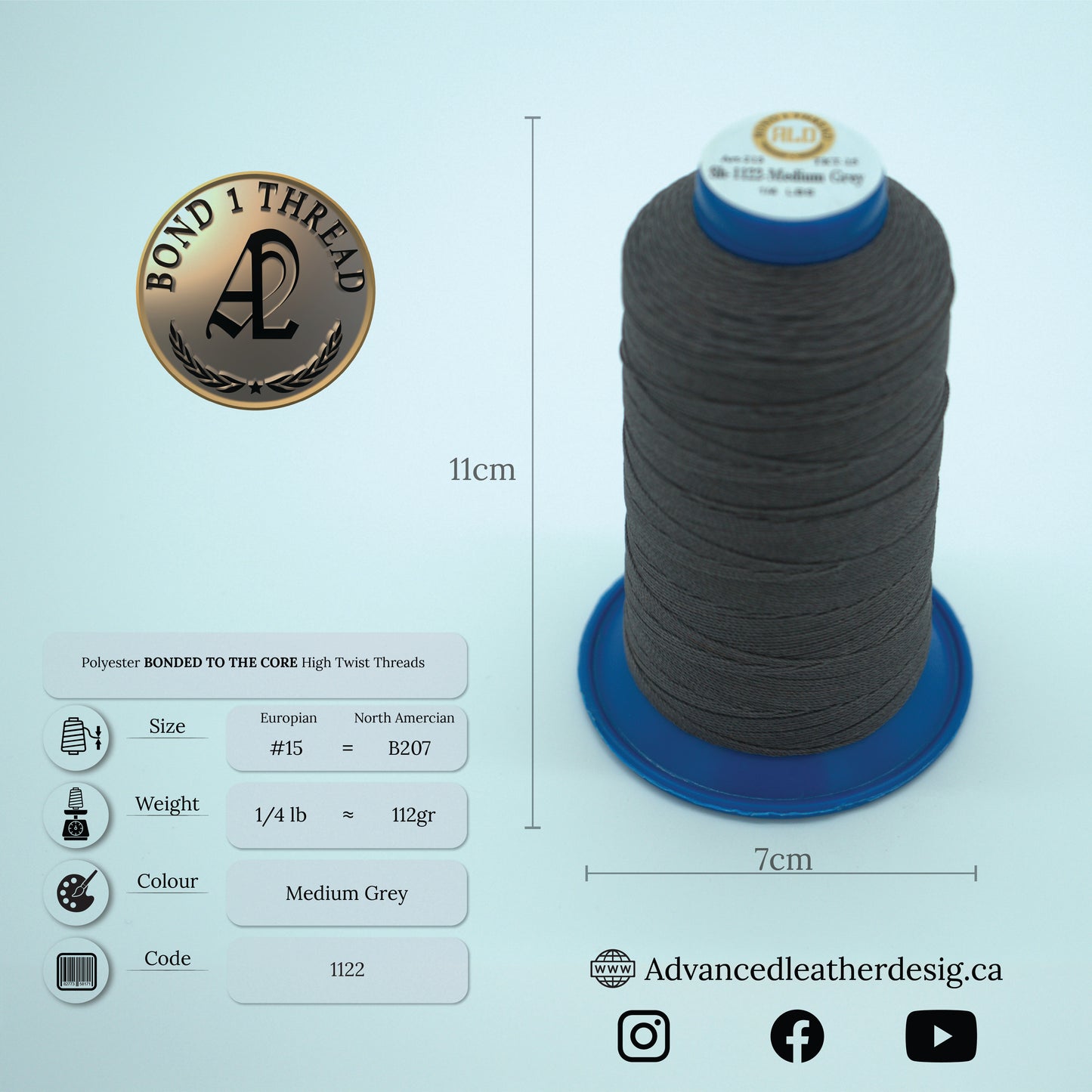Thread 1/4 LB     #15 = B207
