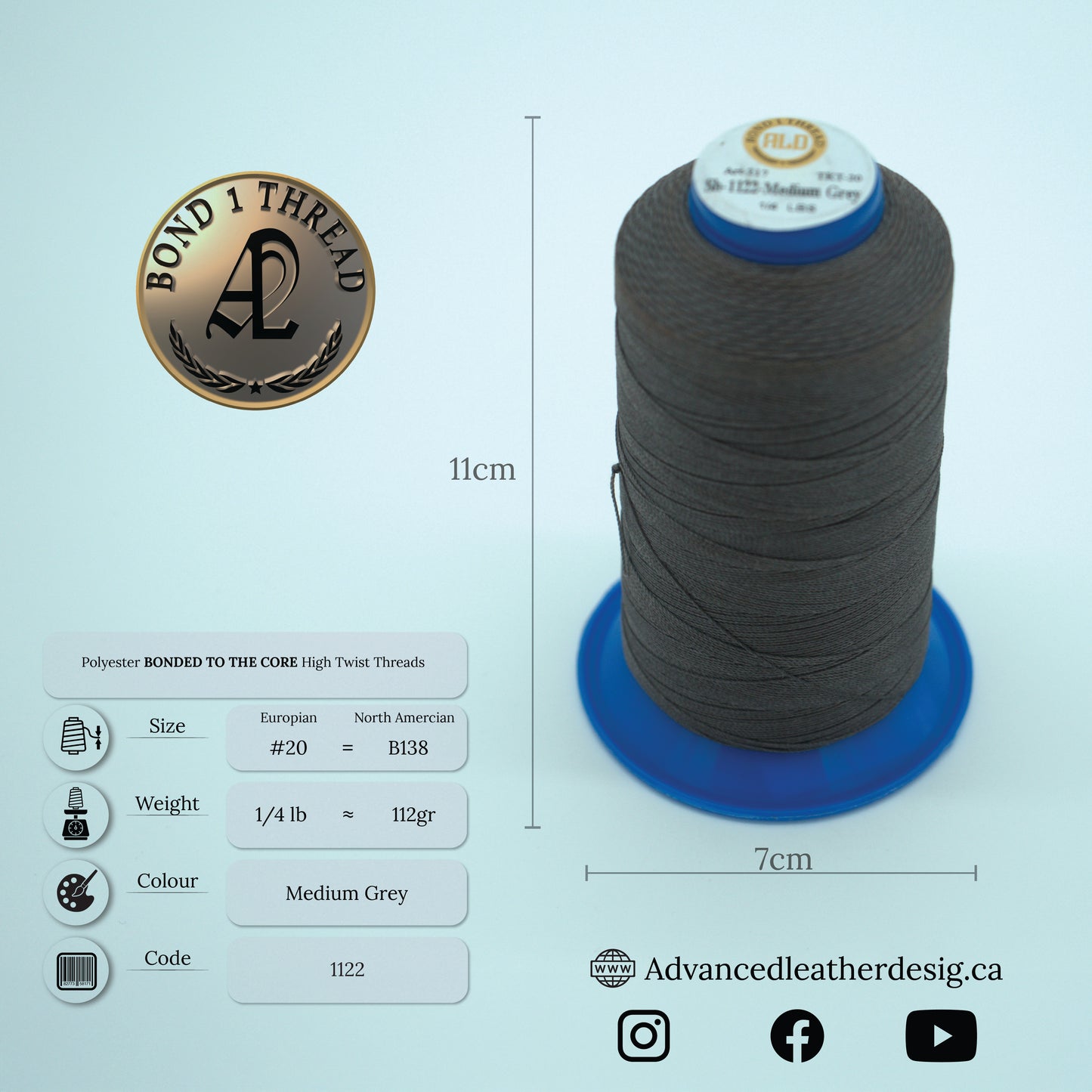 Thread 1/4 LB     #20 = B138