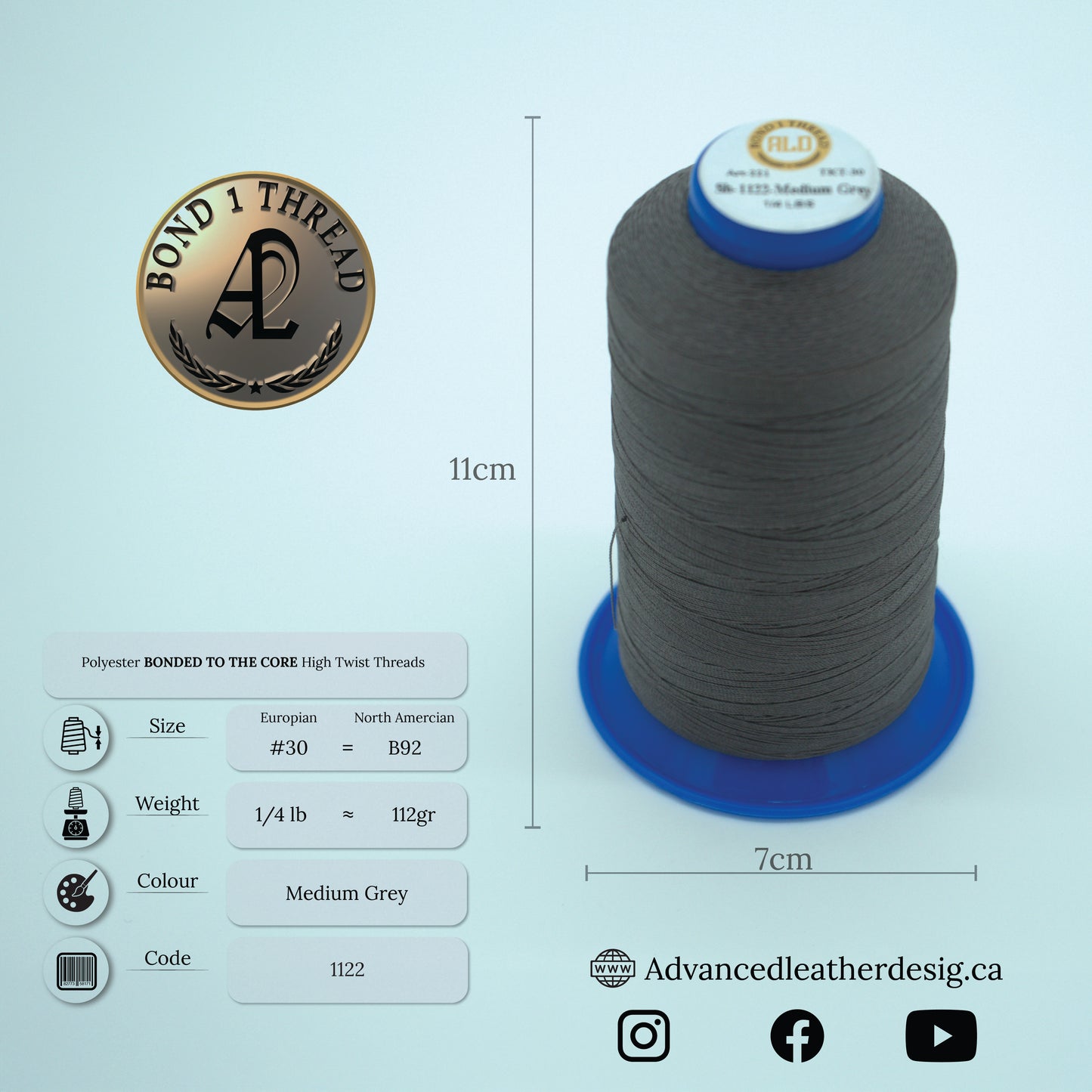 Thread 1/4 LB     #30 = B92