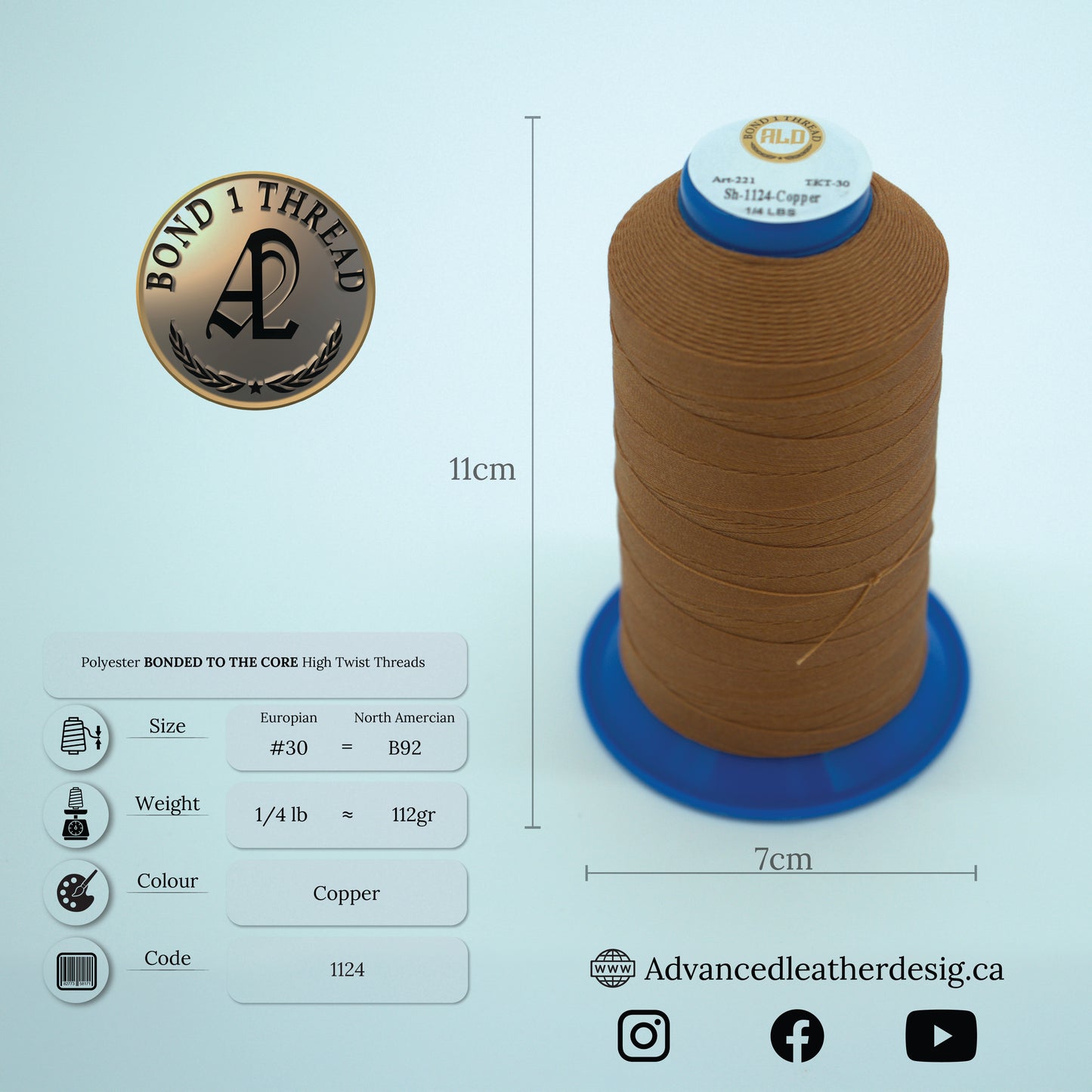 Thread 1/4 LB     #30 = B92