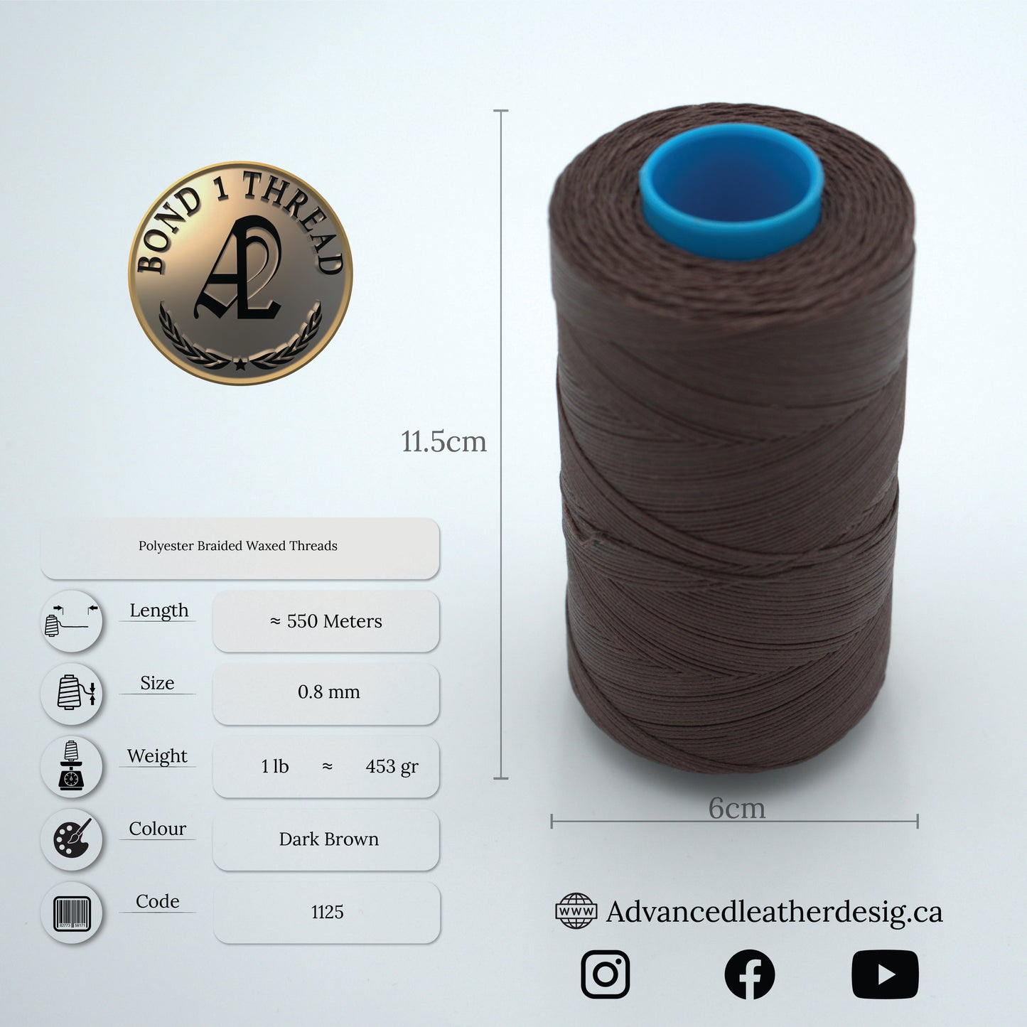 Premium Braided Polyester Waxed Threads