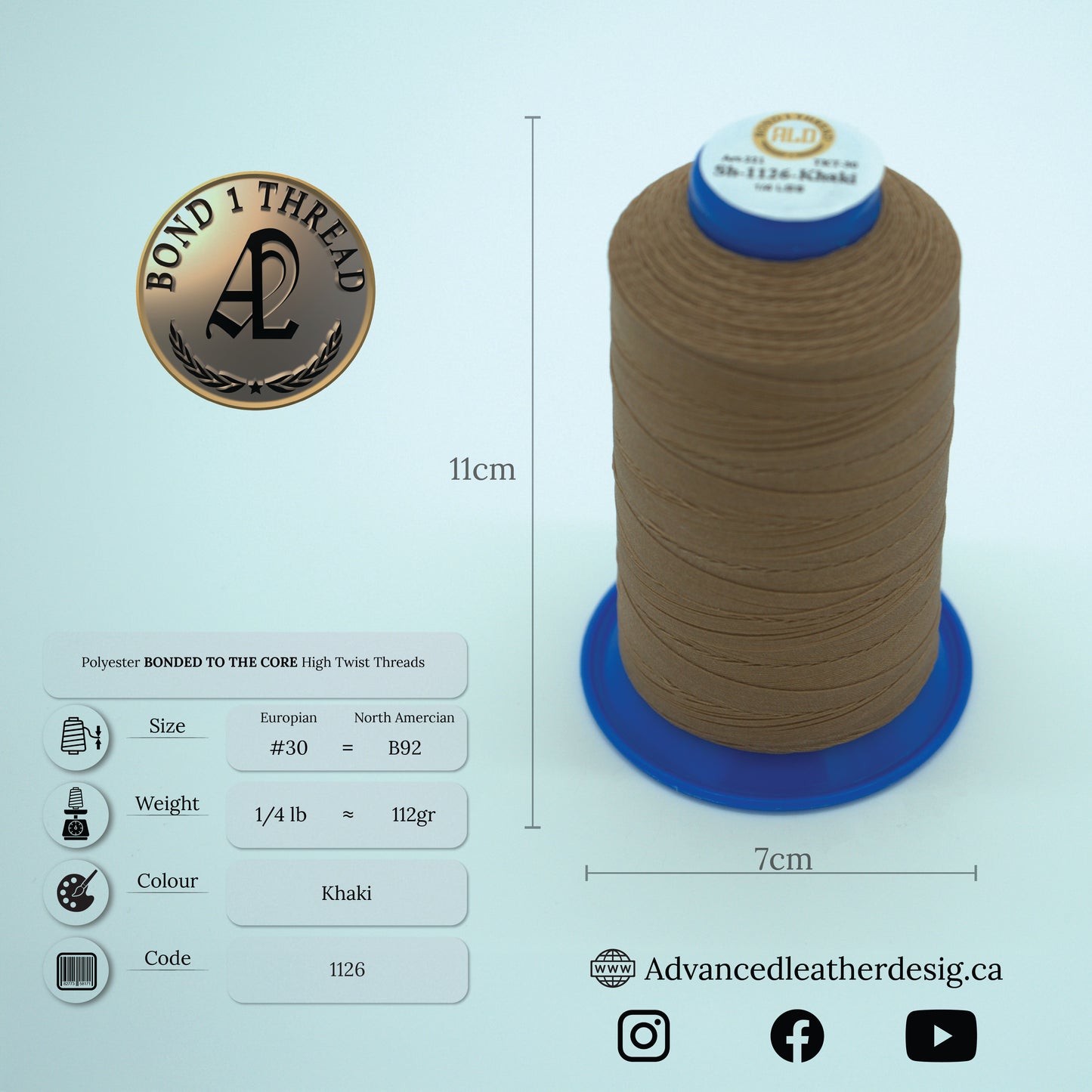 Thread 1/4 LB     #30 = B92
