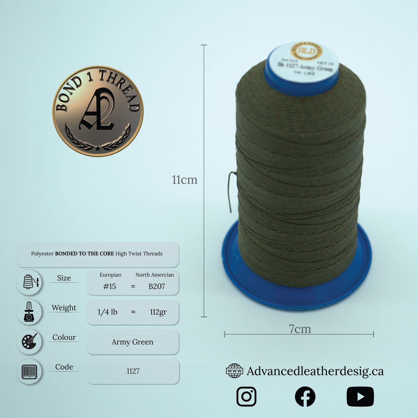 Thread 1/4 LB     #15 = B207