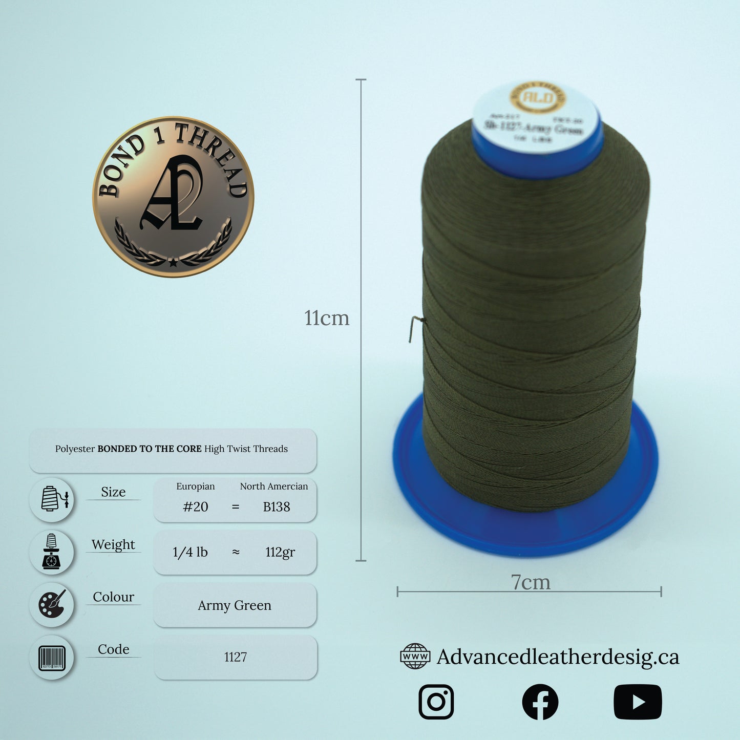 Thread 1/4 LB     #20 = B138