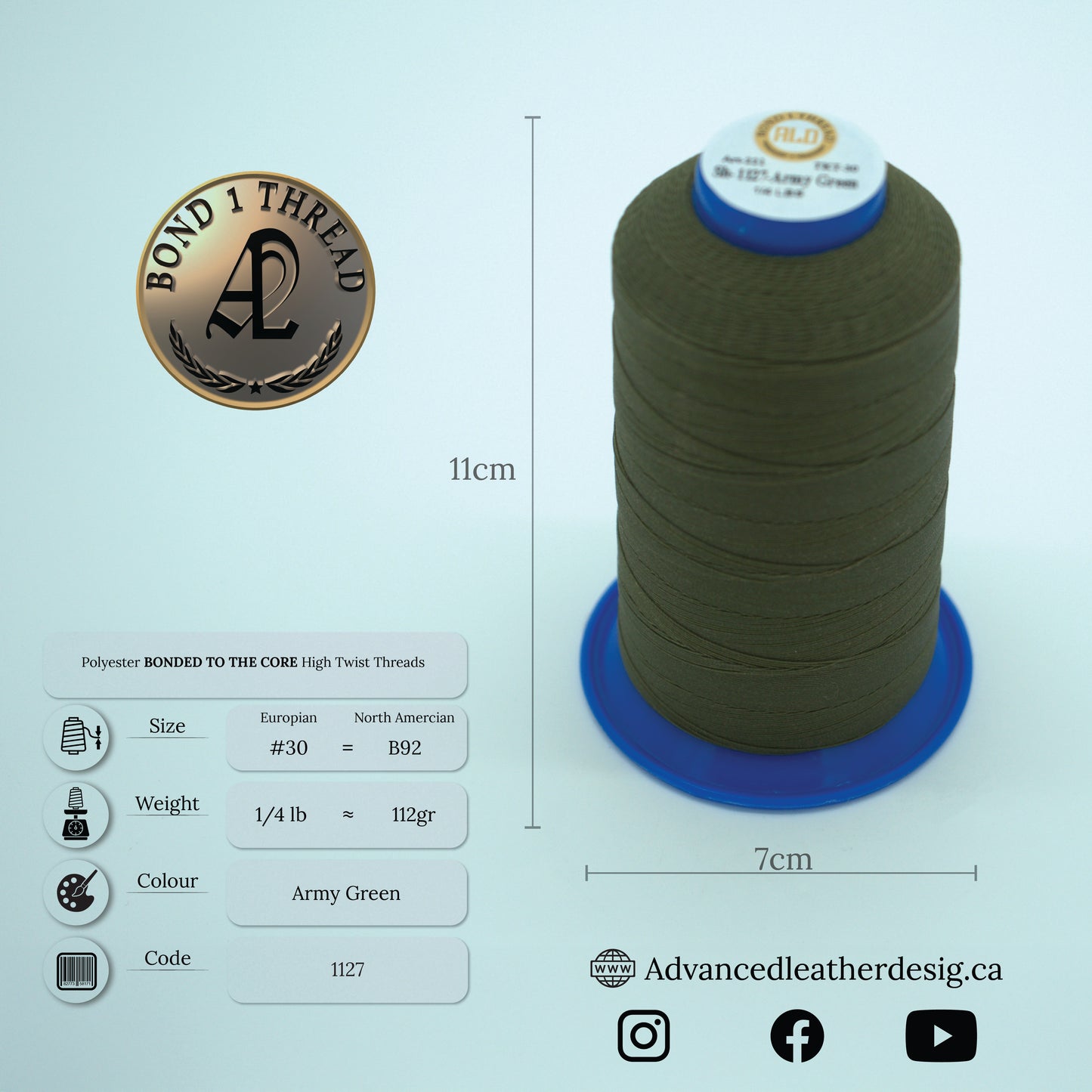 Thread 1/4 LB     #30 = B92