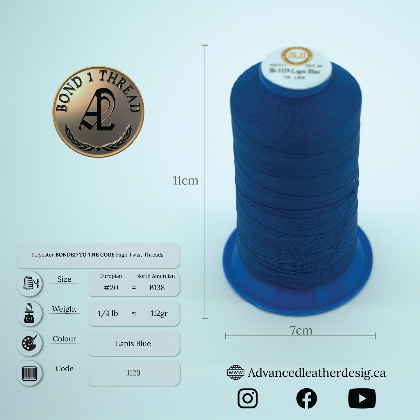 Thread 1/4 LB     #20 = B138