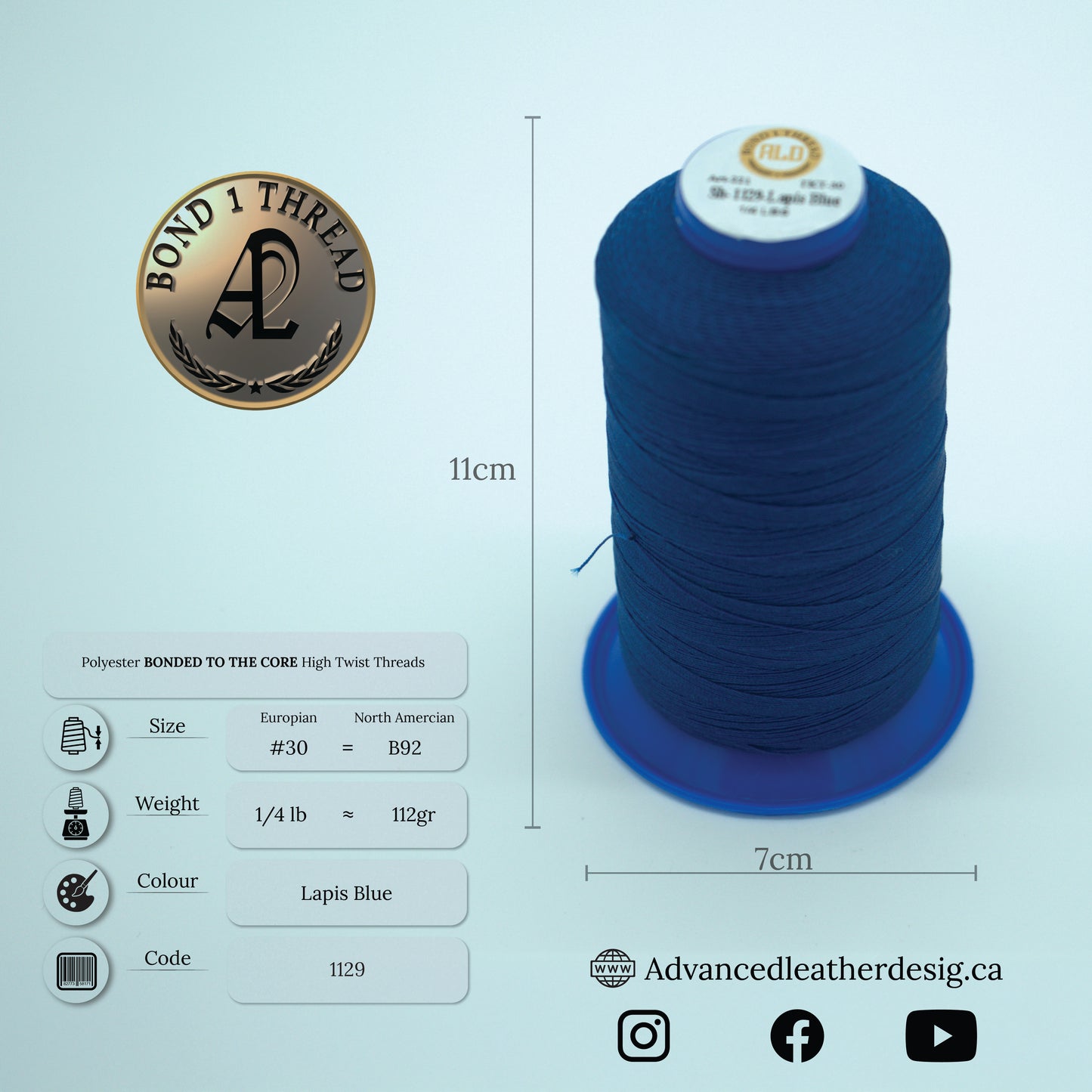 Thread 1/4 LB     #30 = B92