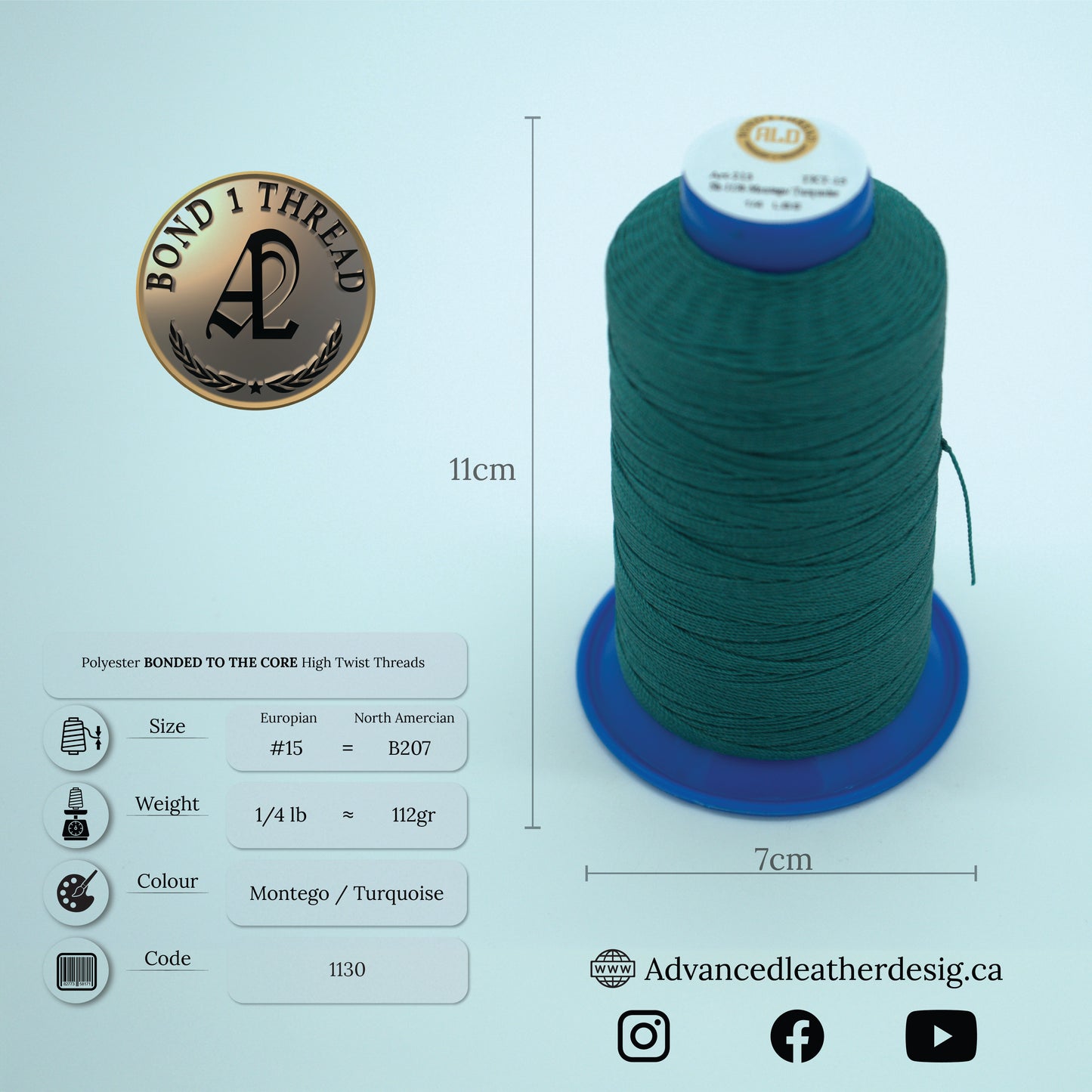 Thread 1/4 LB     #15 = B207