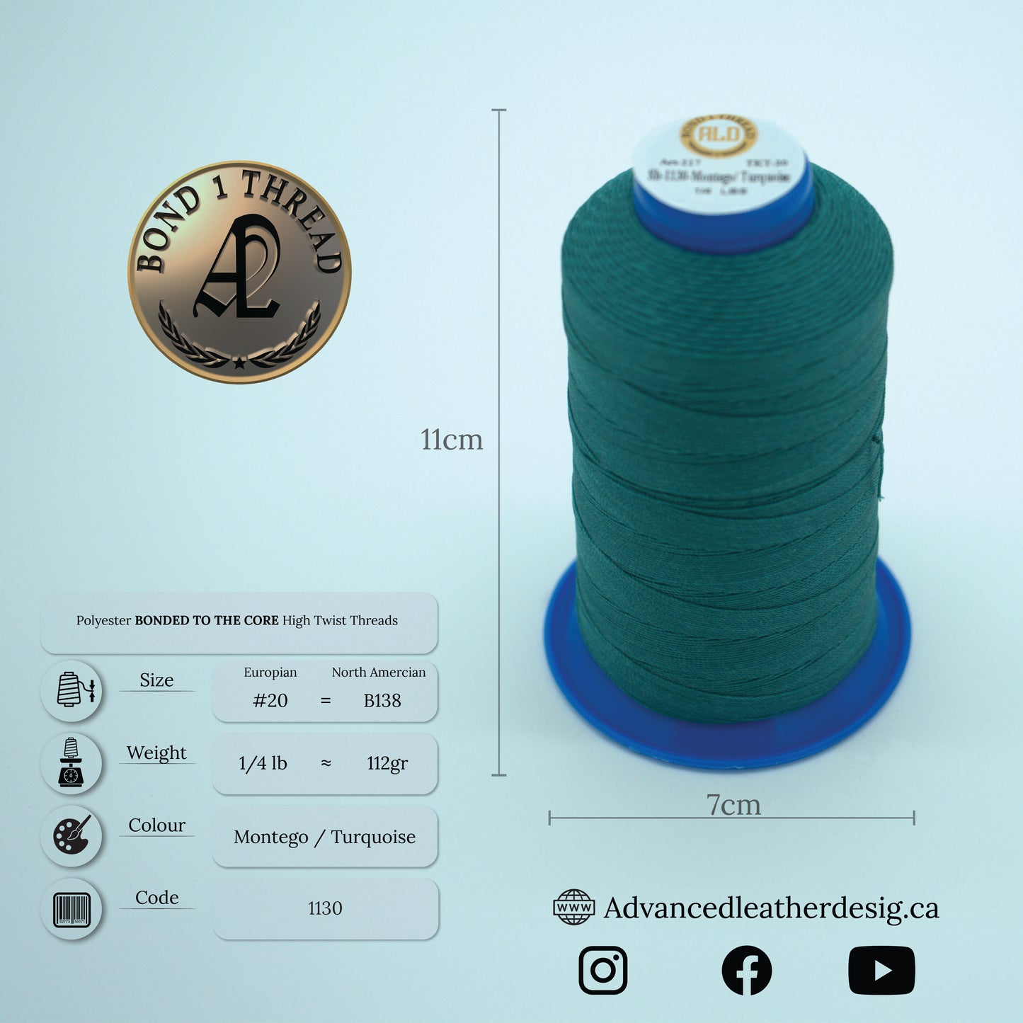 Thread 1/4 LB     #20 = B138