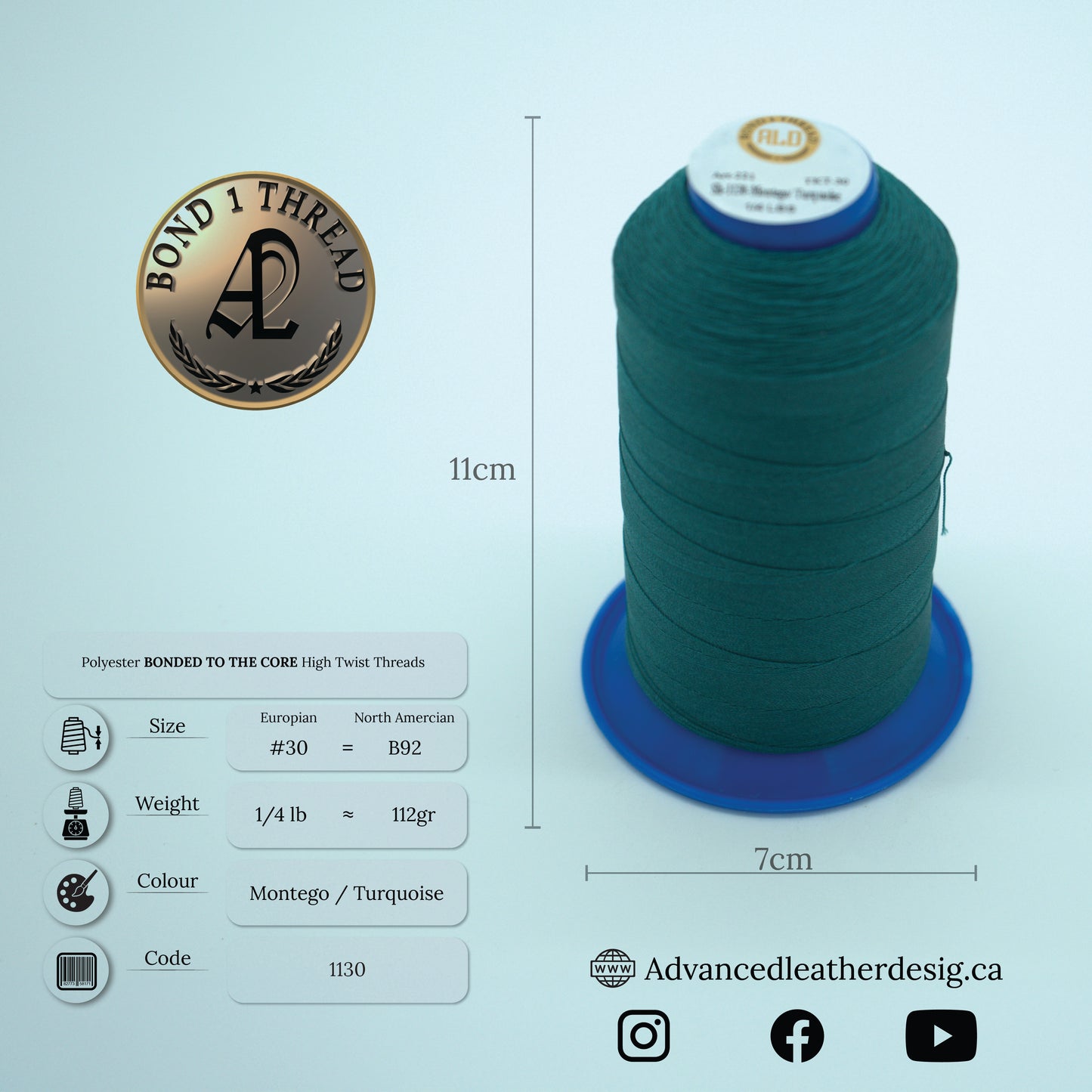 Thread 1/4 LB     #30 = B92