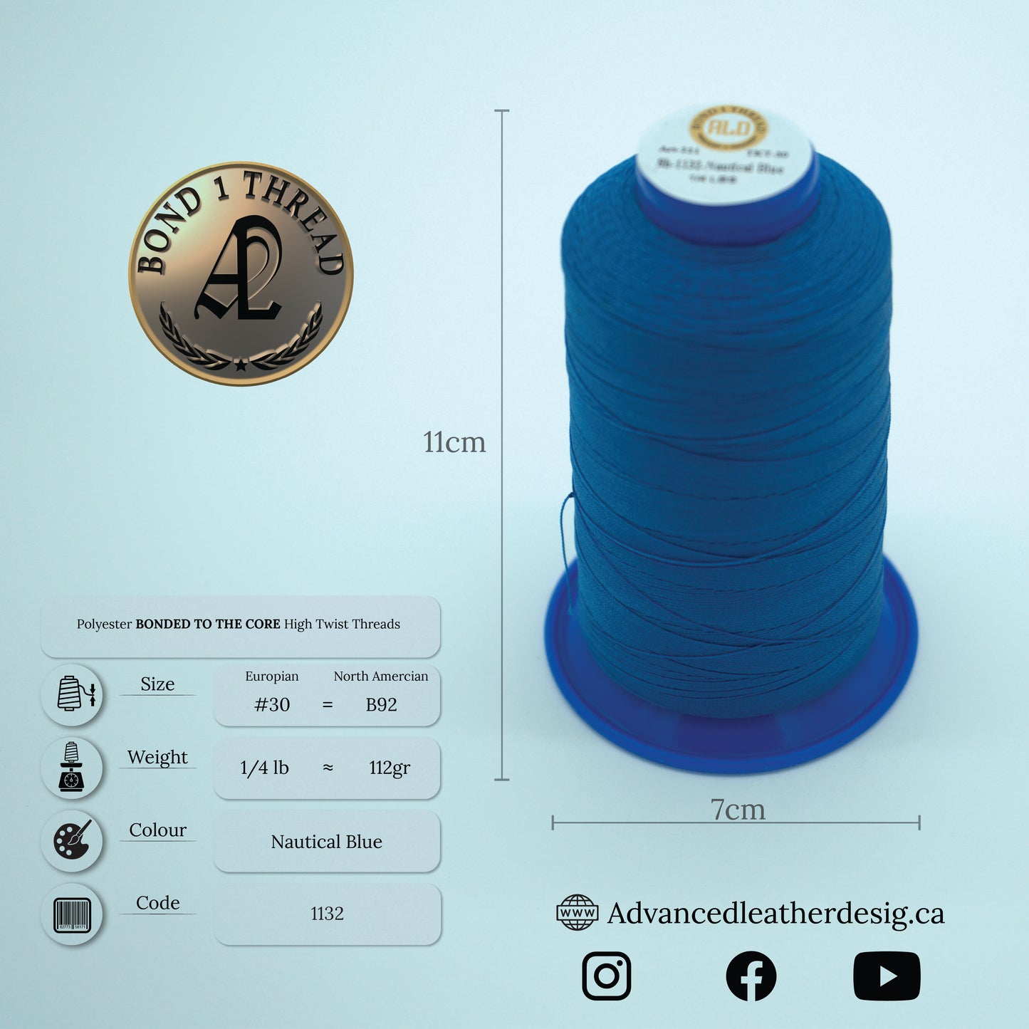 Thread 1/4 LB     #30 = B92