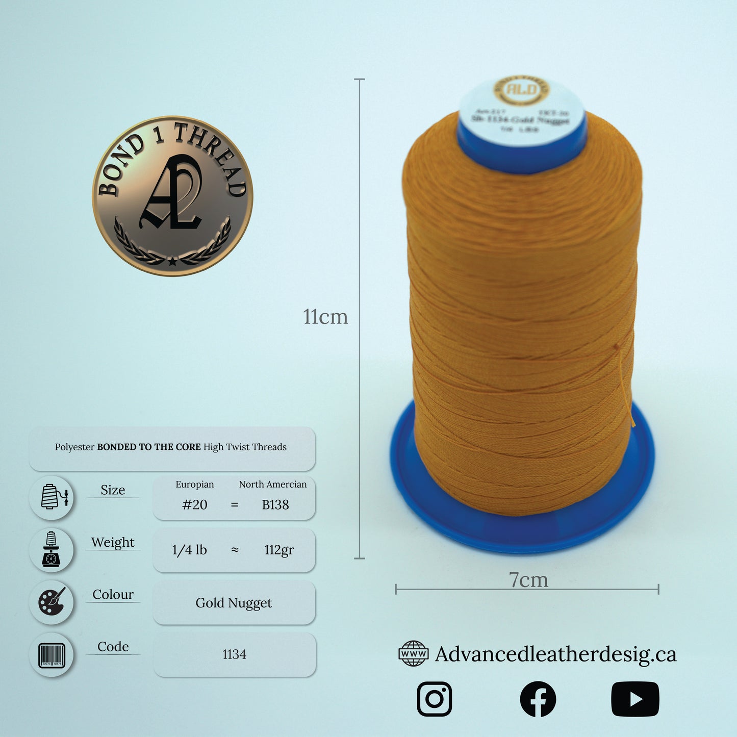 Thread 1/4 LB     #20 = B138