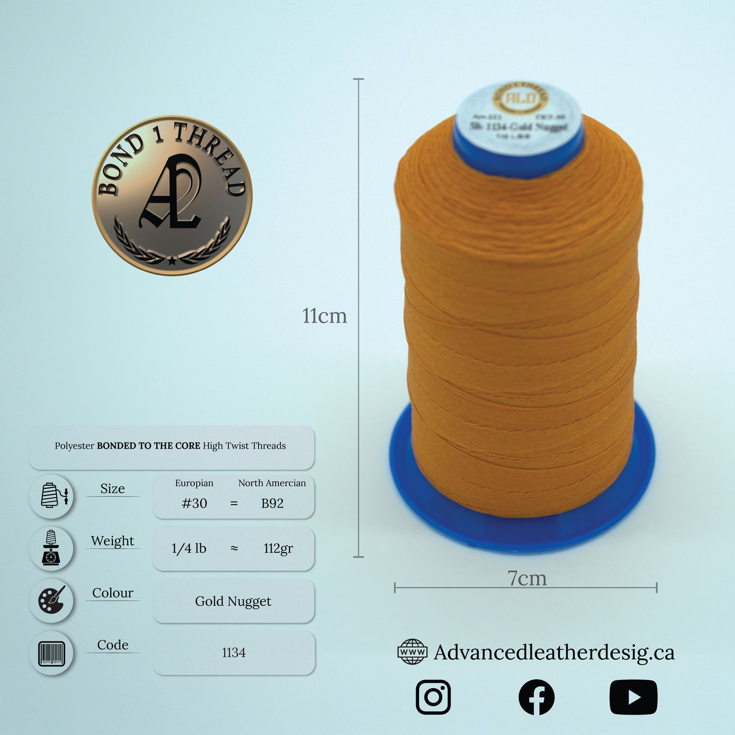 Thread 1/4 LB     #30 = B92
