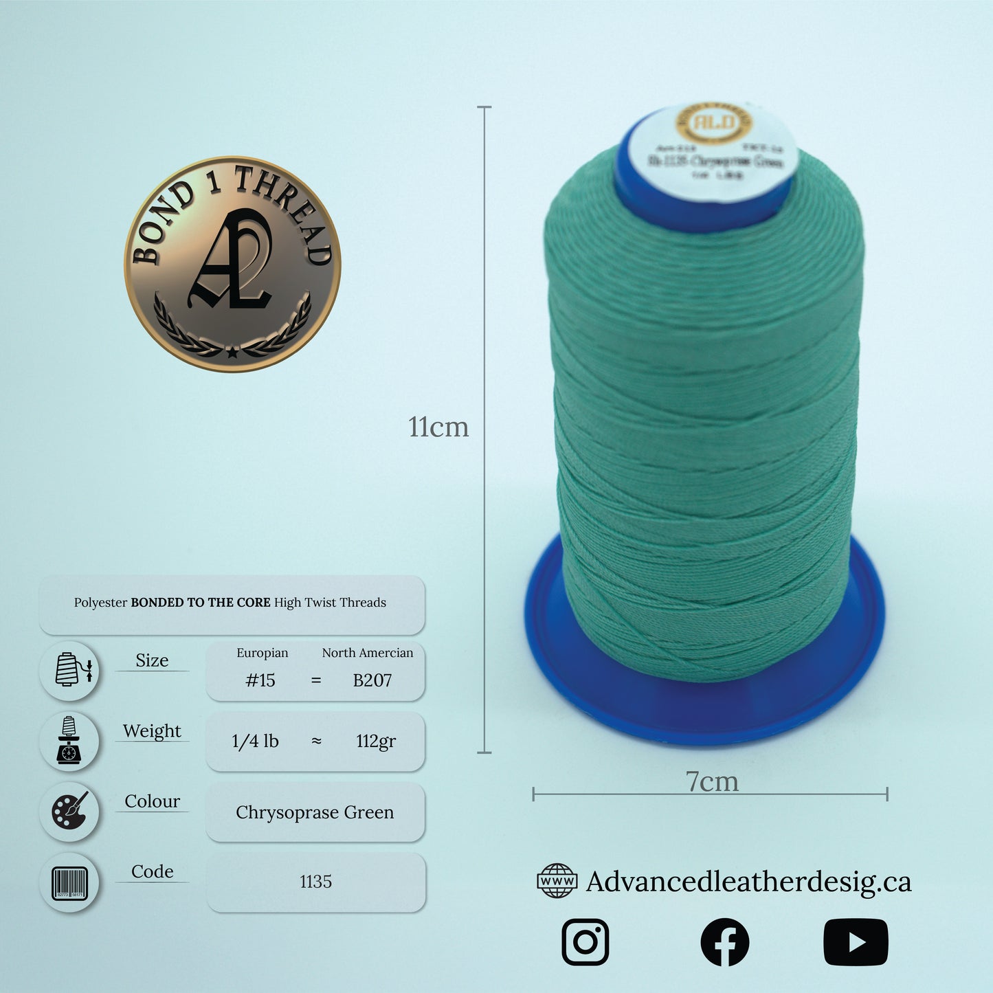 Thread 1/4 LB     #15 = B207