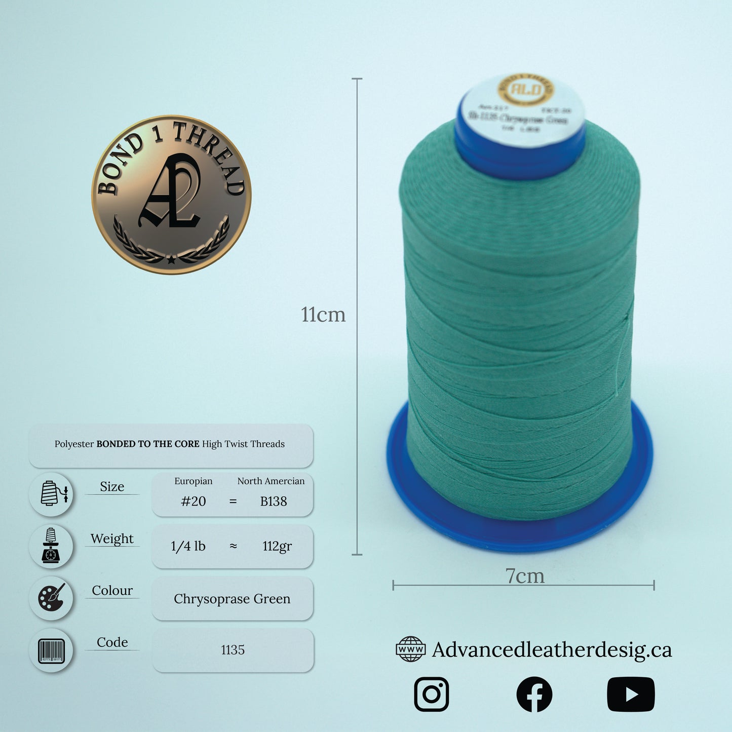 Thread 1/4 LB     #20 = B138