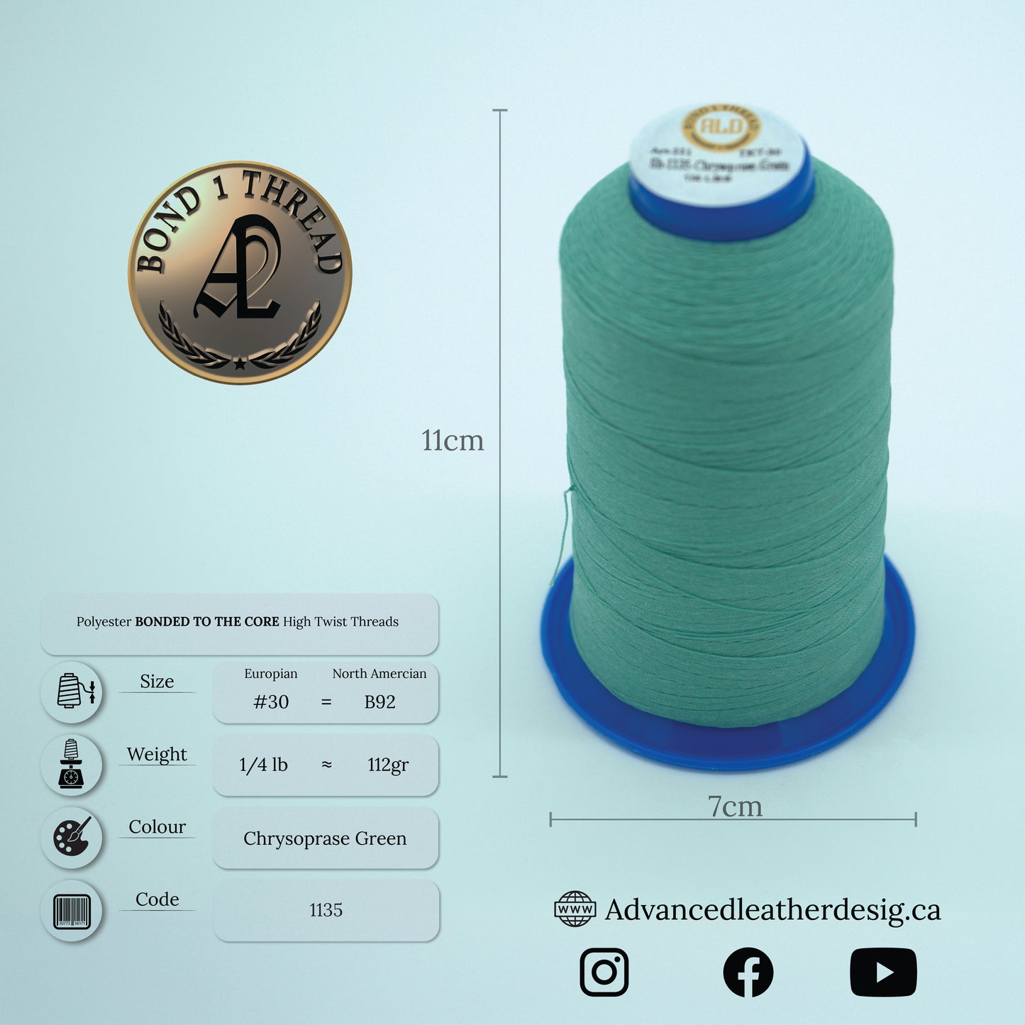 Thread 1/4 LB     #30 = B92