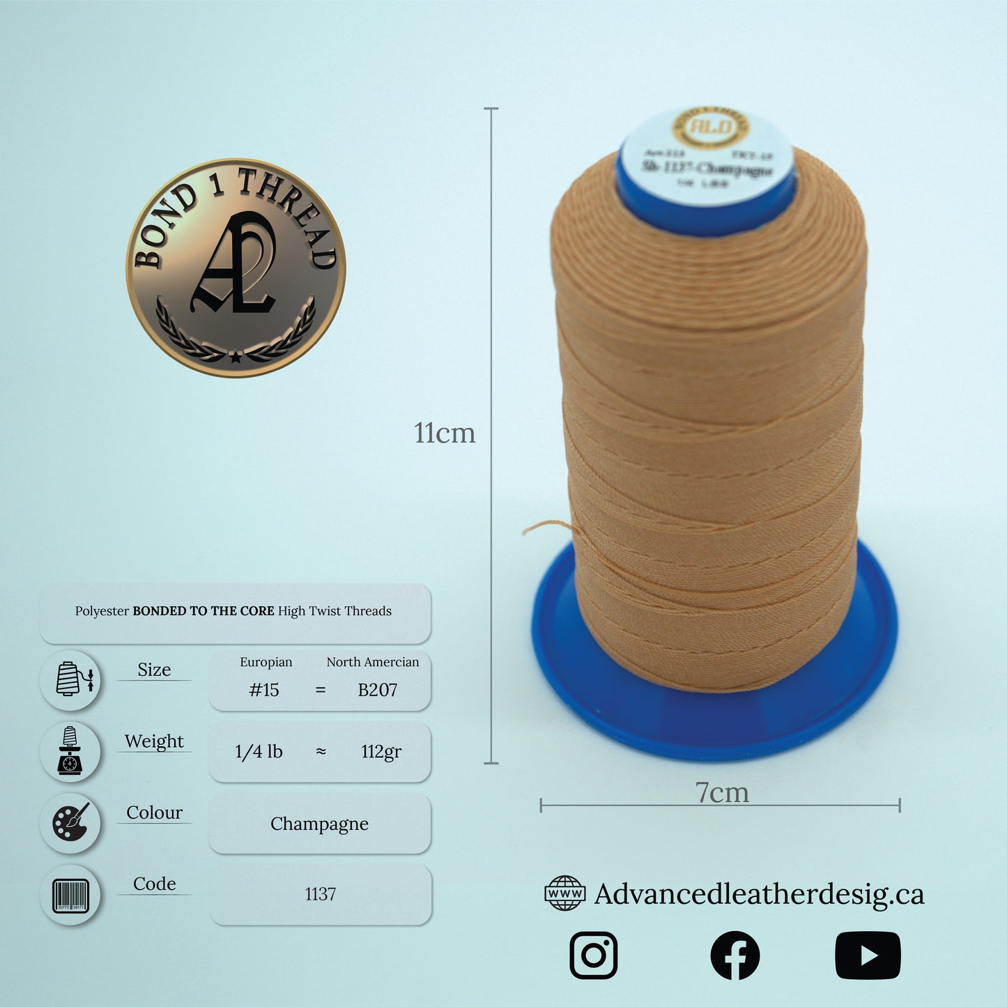 Thread 1/4 LB     #15 = B207