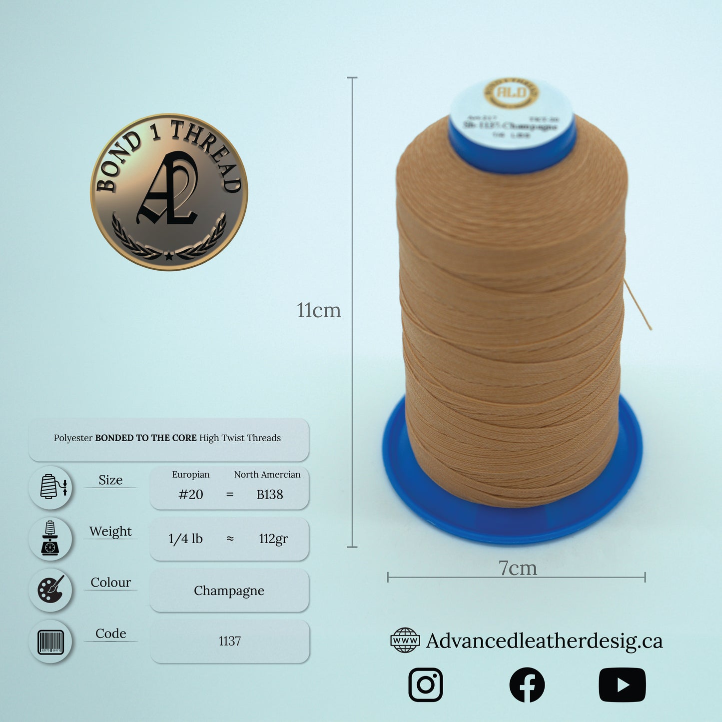 Thread 1/4 LB     #20 = B138