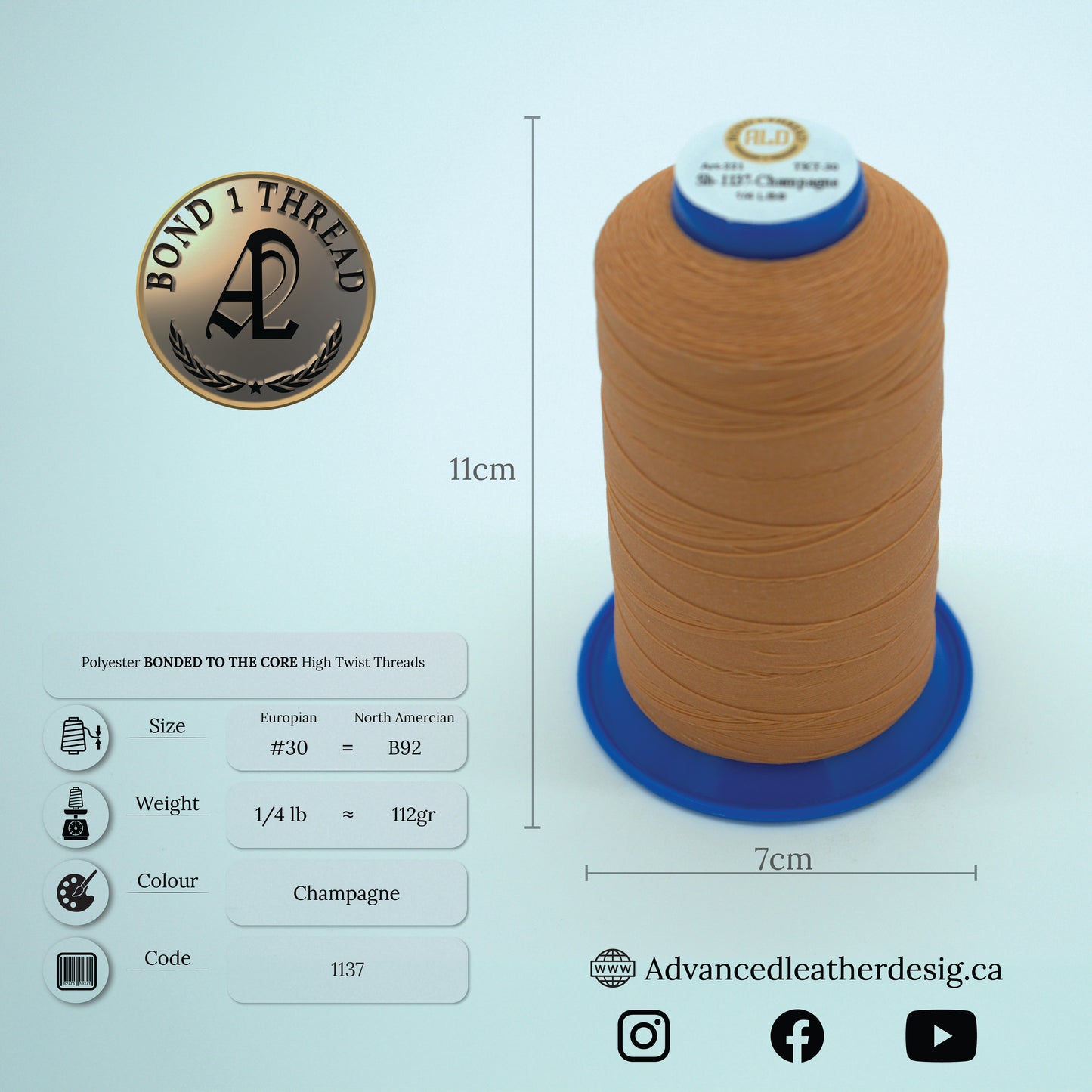 Thread 1/4 LB     #30 = B92