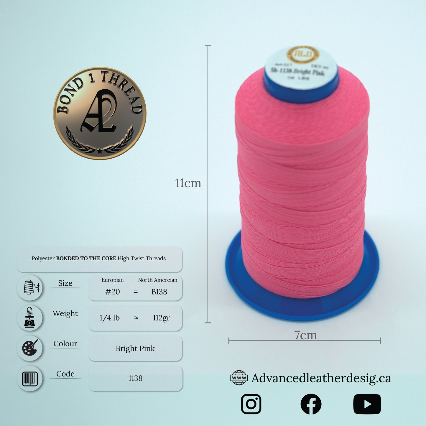 Thread 1/4 LB     #20 = B138