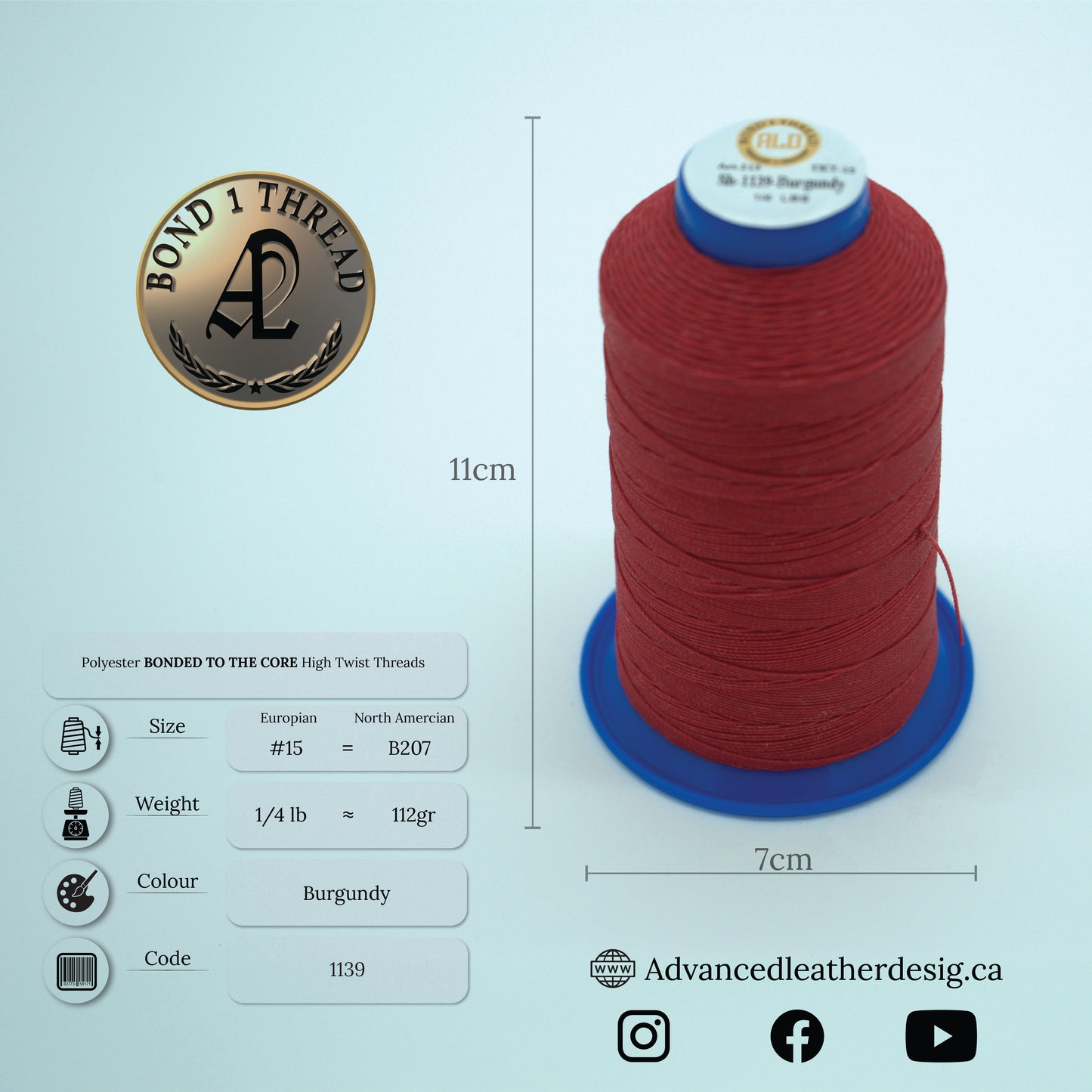 Thread 1/4 LB     #15 = B207